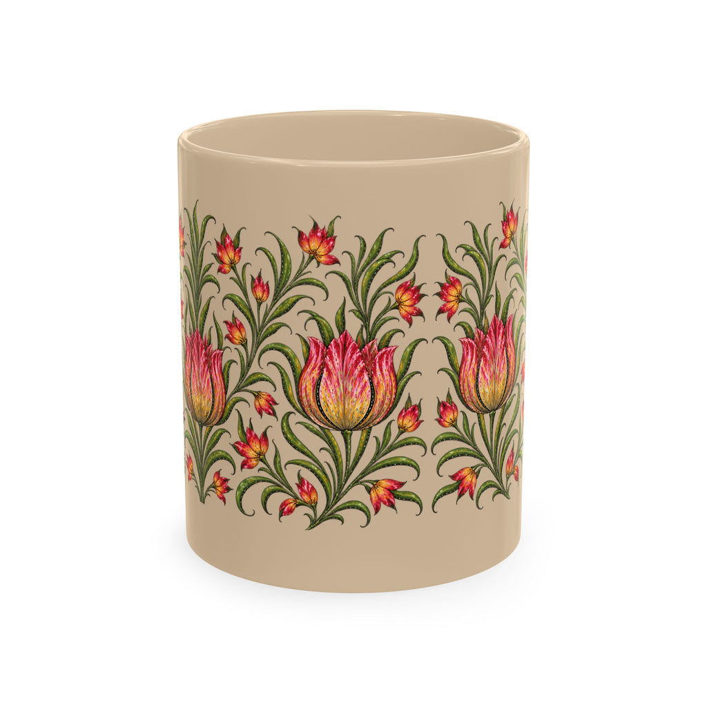 Floral Pattern Ceramic Mug — Botanic Garden Tea Coffee Cup