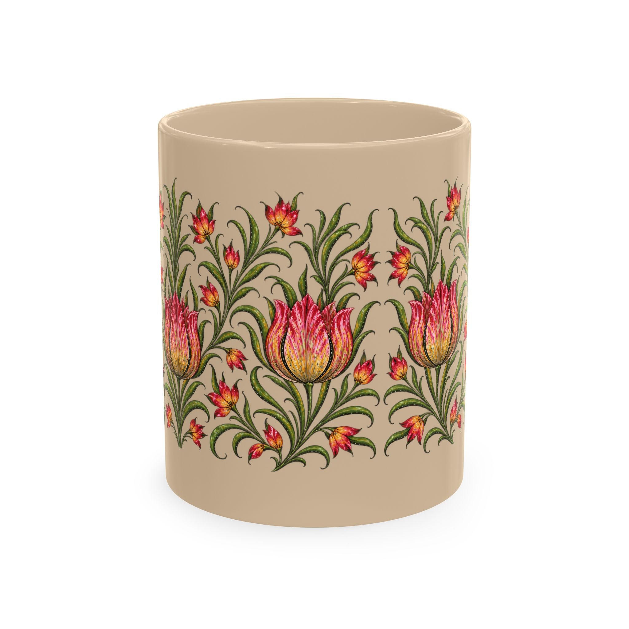Floral Pattern Ceramic Mug — Botanic Garden Tea Coffee Cup