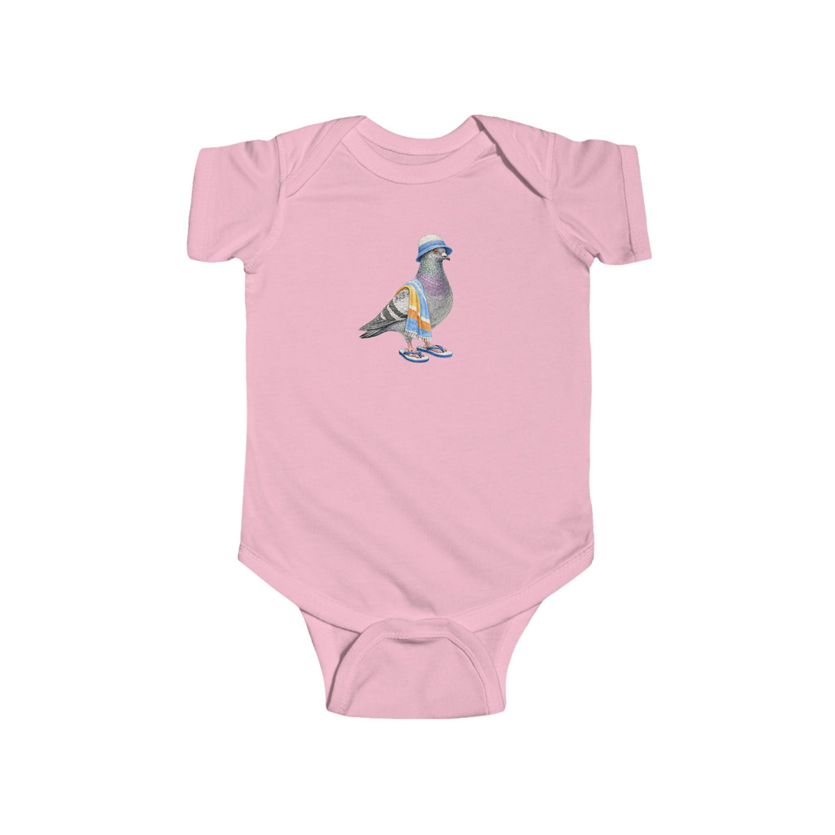 Customizable Coney Island NYC Pigeon Baby Onesie | New Yorker Reveal Infant Bodysuit
