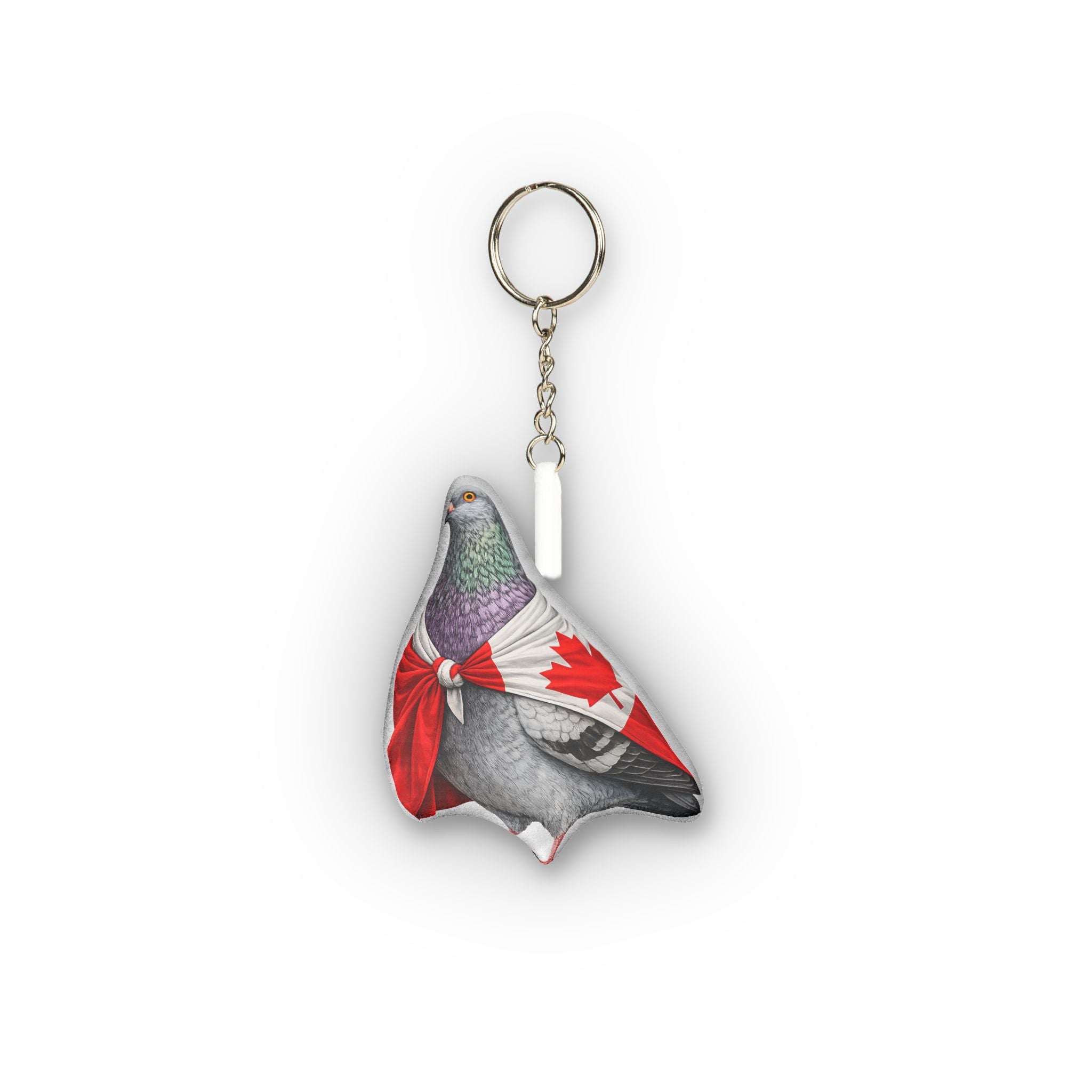Canada International Pigeon Mini Plush Keychain |  Bird Lovers Plushie Bag Charm