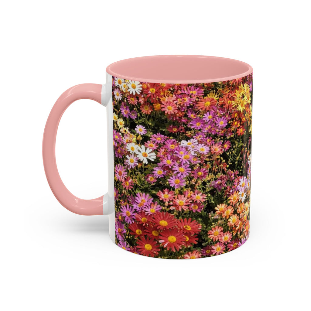 Central Park Korean Chrysanthemum Accent Coffee Mug — Tea Mug 11oz