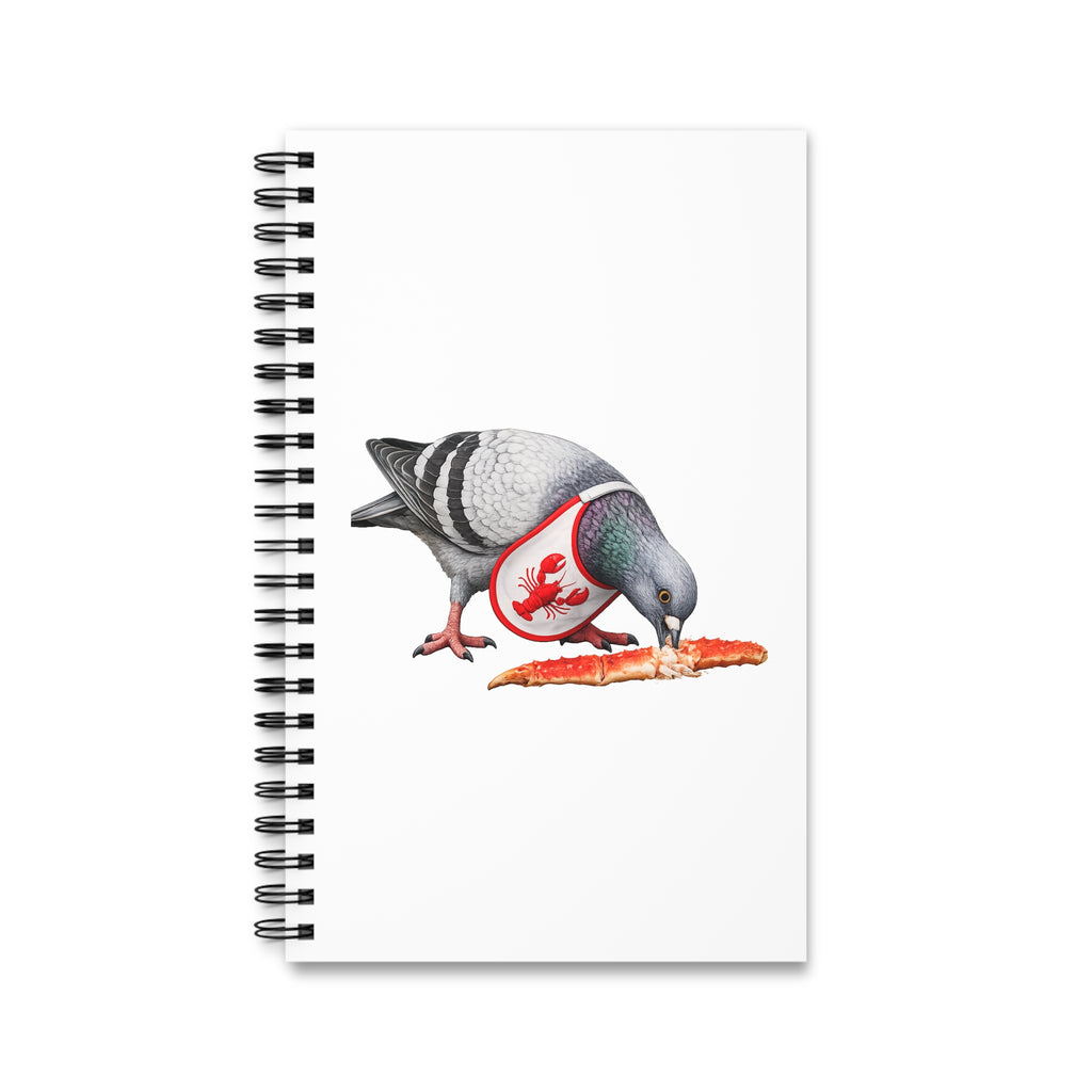 Customizable City Island NYC Pigeon Spiral Journal | Bird Lovers Notebook