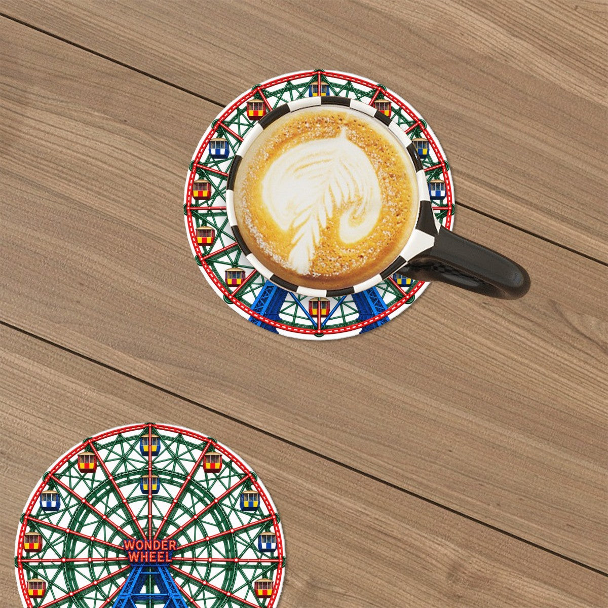 Coney Island Ferris Wheel Round Coasters Set of Six