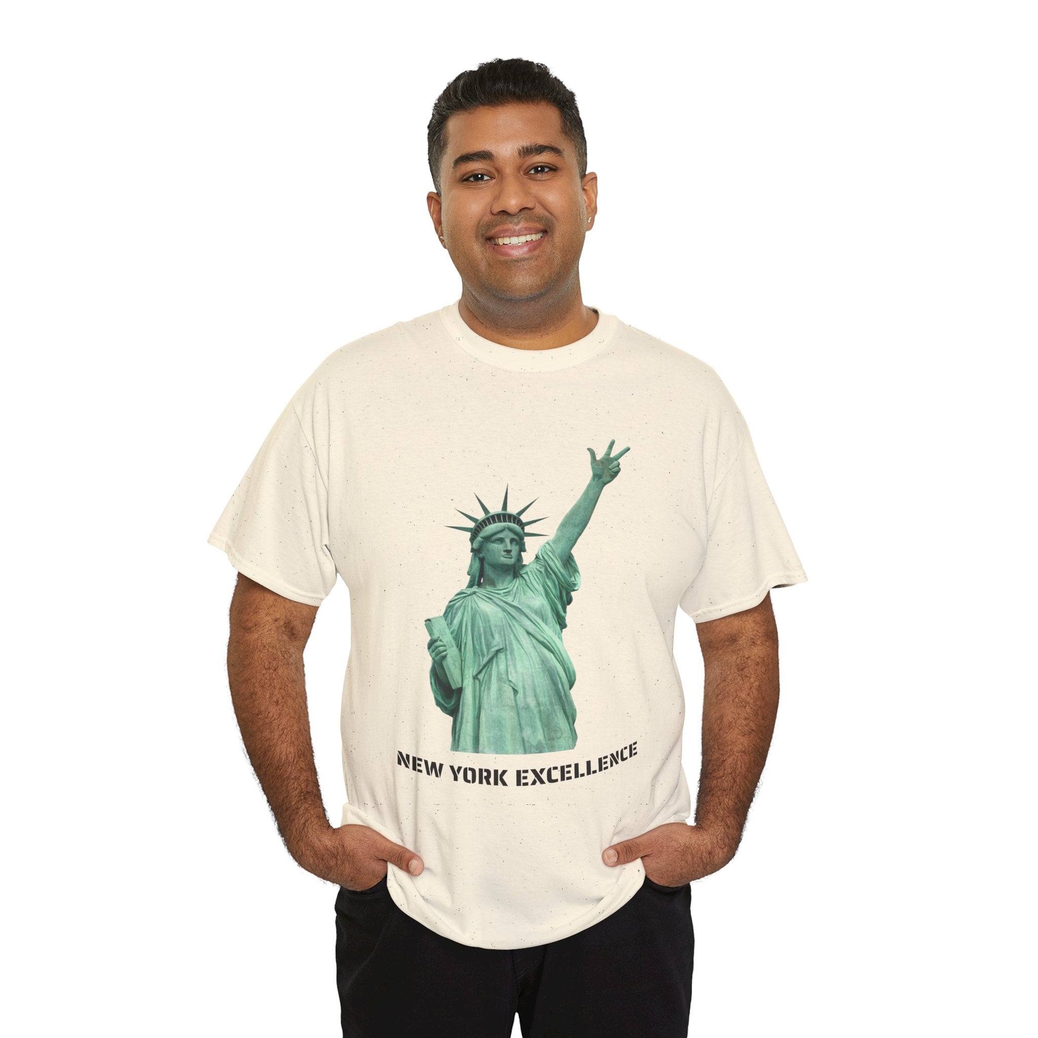 New York Excellence Three Points T-Shirt | Statue of Liberty Jalen Brunson NYC Basketball Tee