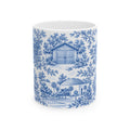 Silicon Valley Blue Toile de Jouy 11oz Ceramic Mug