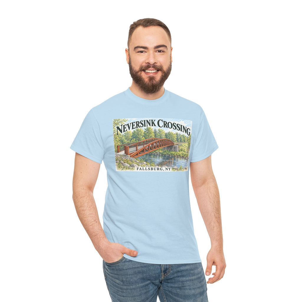Neversink Crossing Fallsburg NY Scenic Bridge T-Shirt