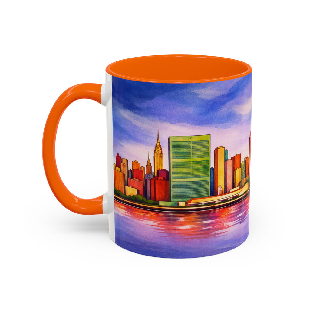 Colorful Midtown Manhattan Skyline NYC Accent Coffee Mug
