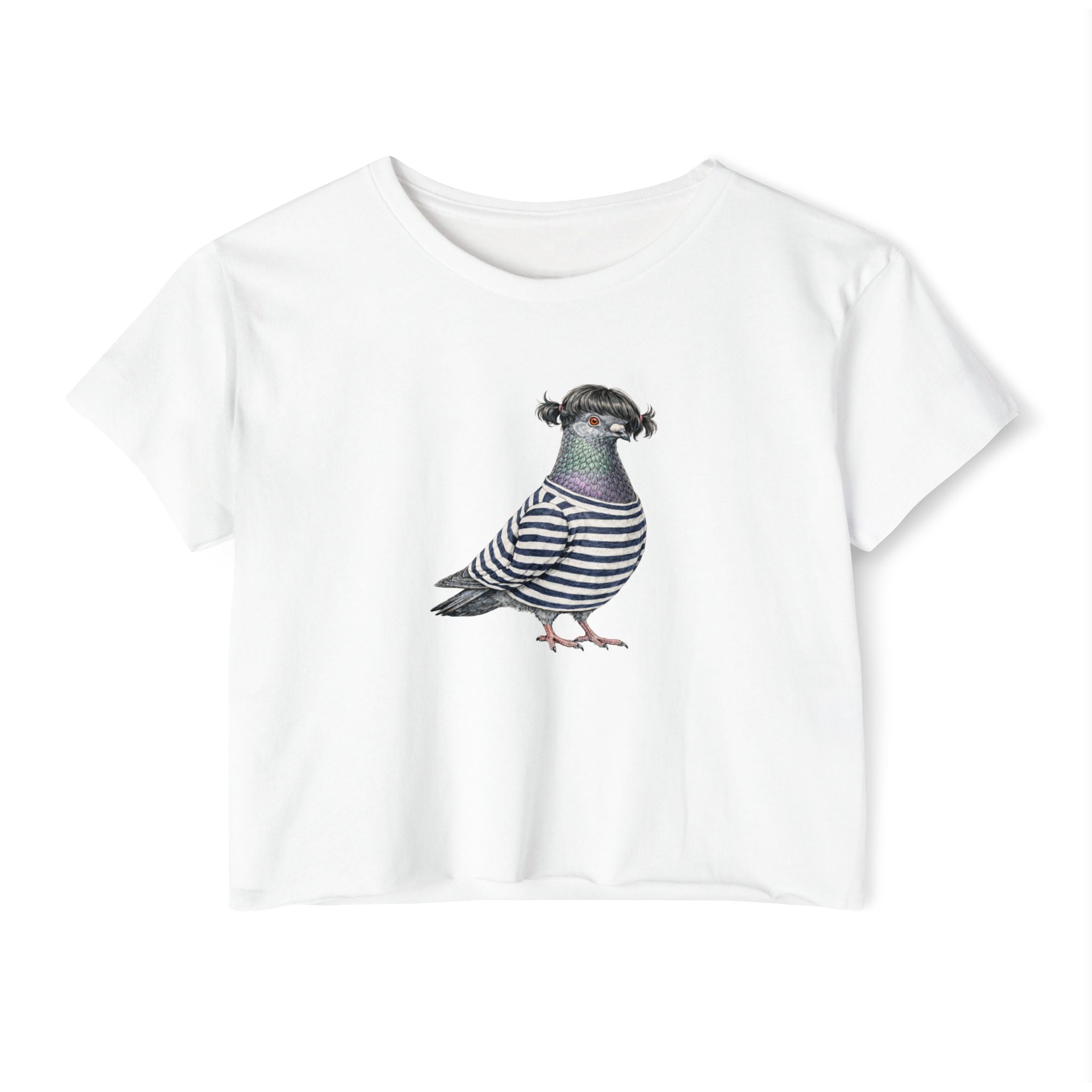 Customizable Williamsburg NYC Pigeon Crop Top