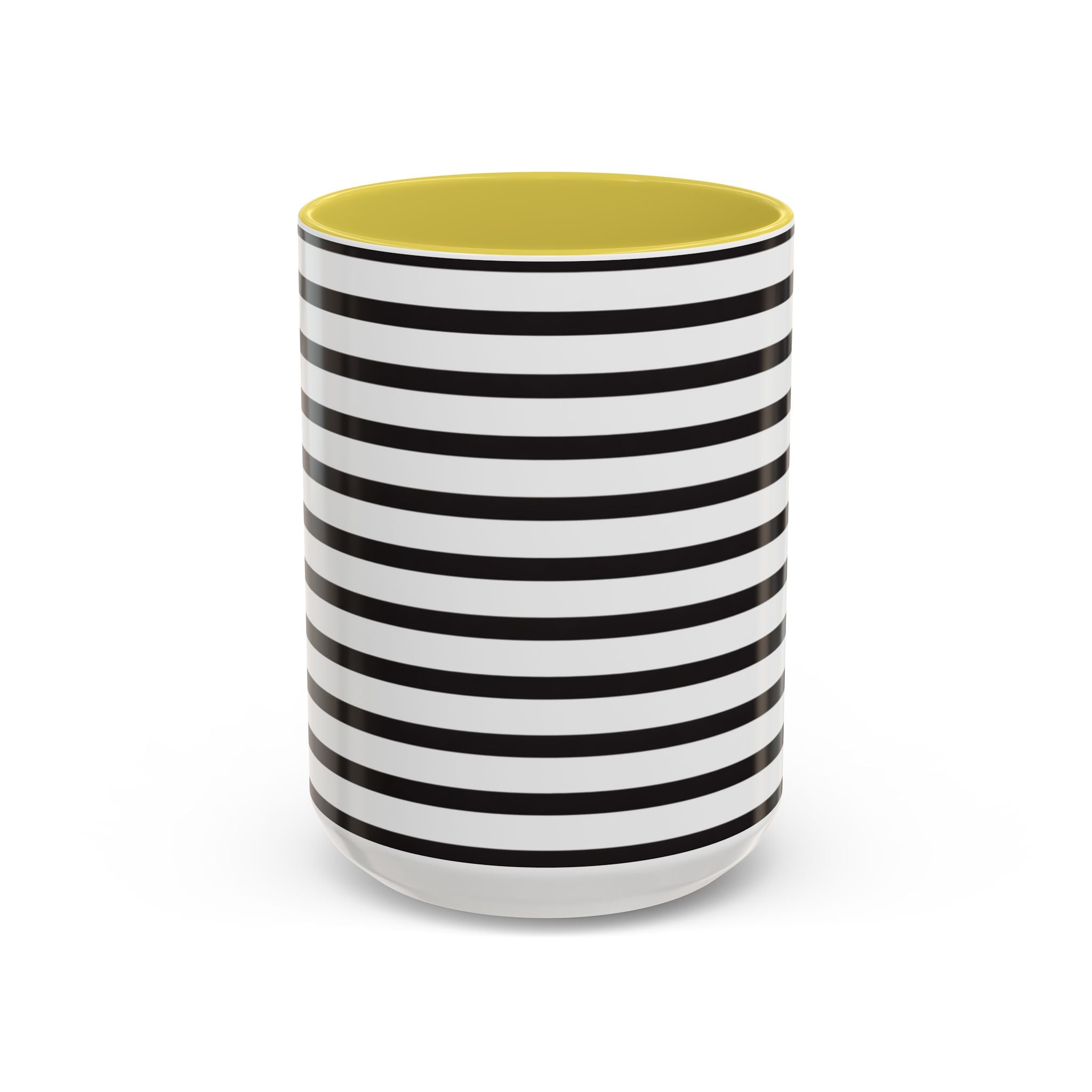 Rainy Day Stripes Mug | Yellow Coffee Cup