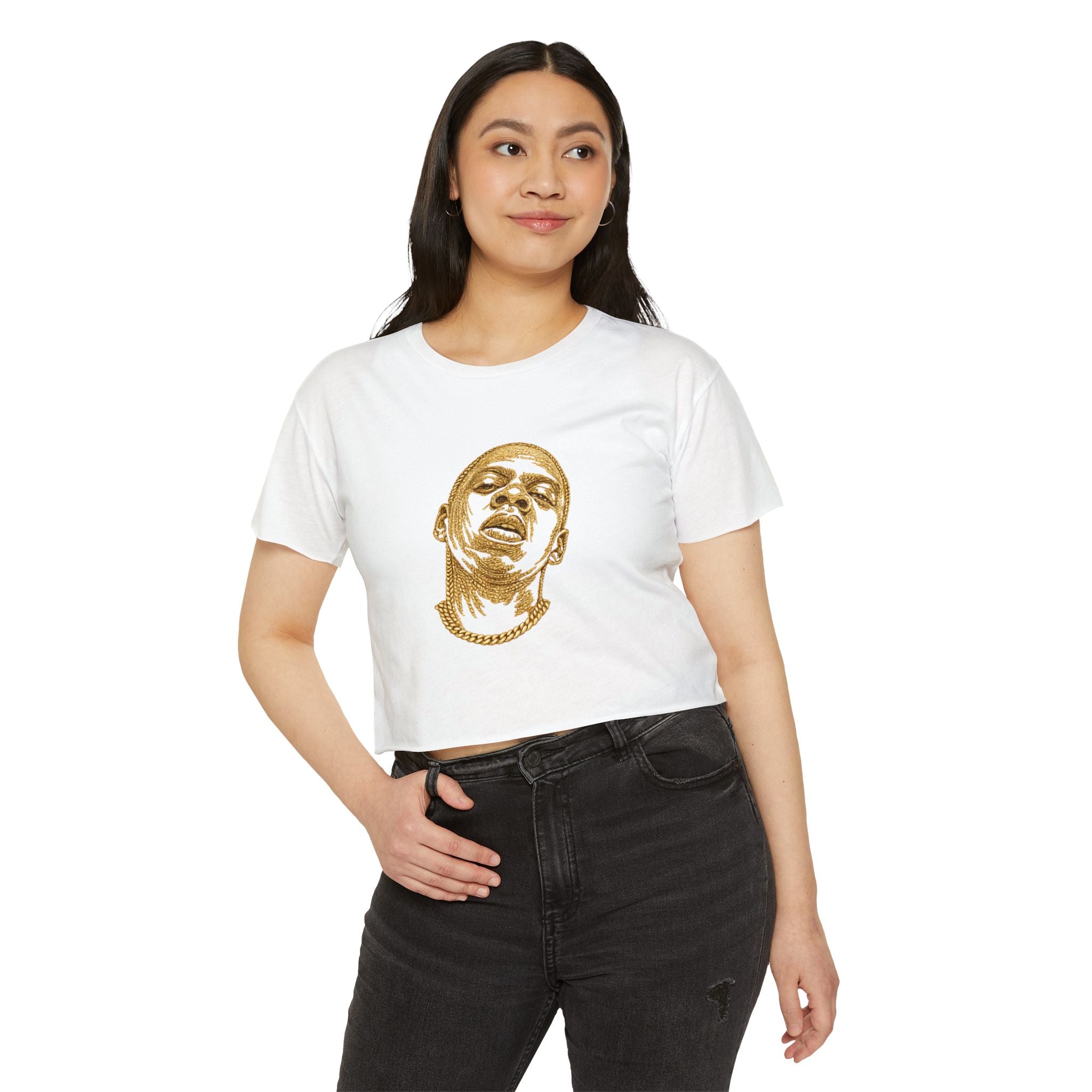 Gold Chain Jay Z Crop Top T-shirt   Music Tee