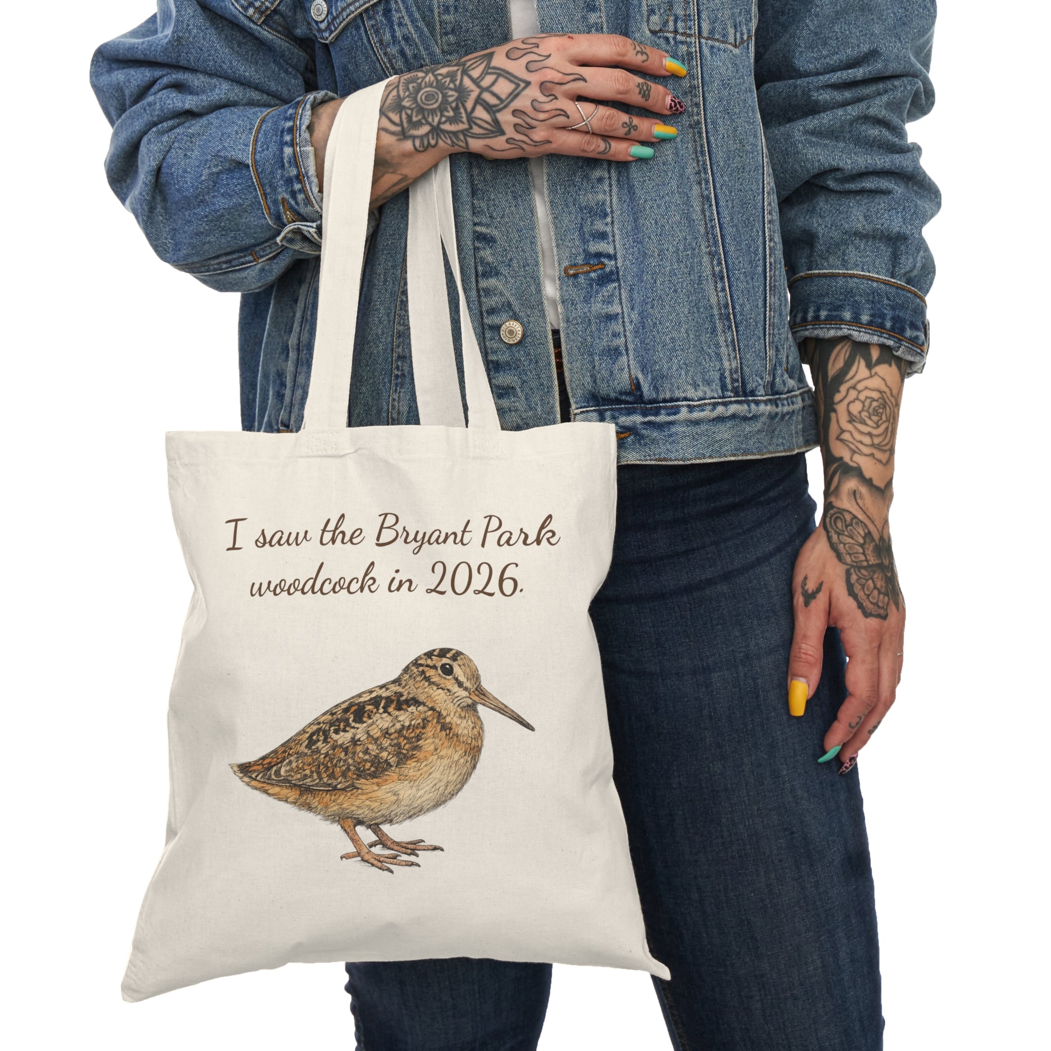 Bryant Park American Woodcock Subway Tote Bag | NYC Bird Lover souvenir tote