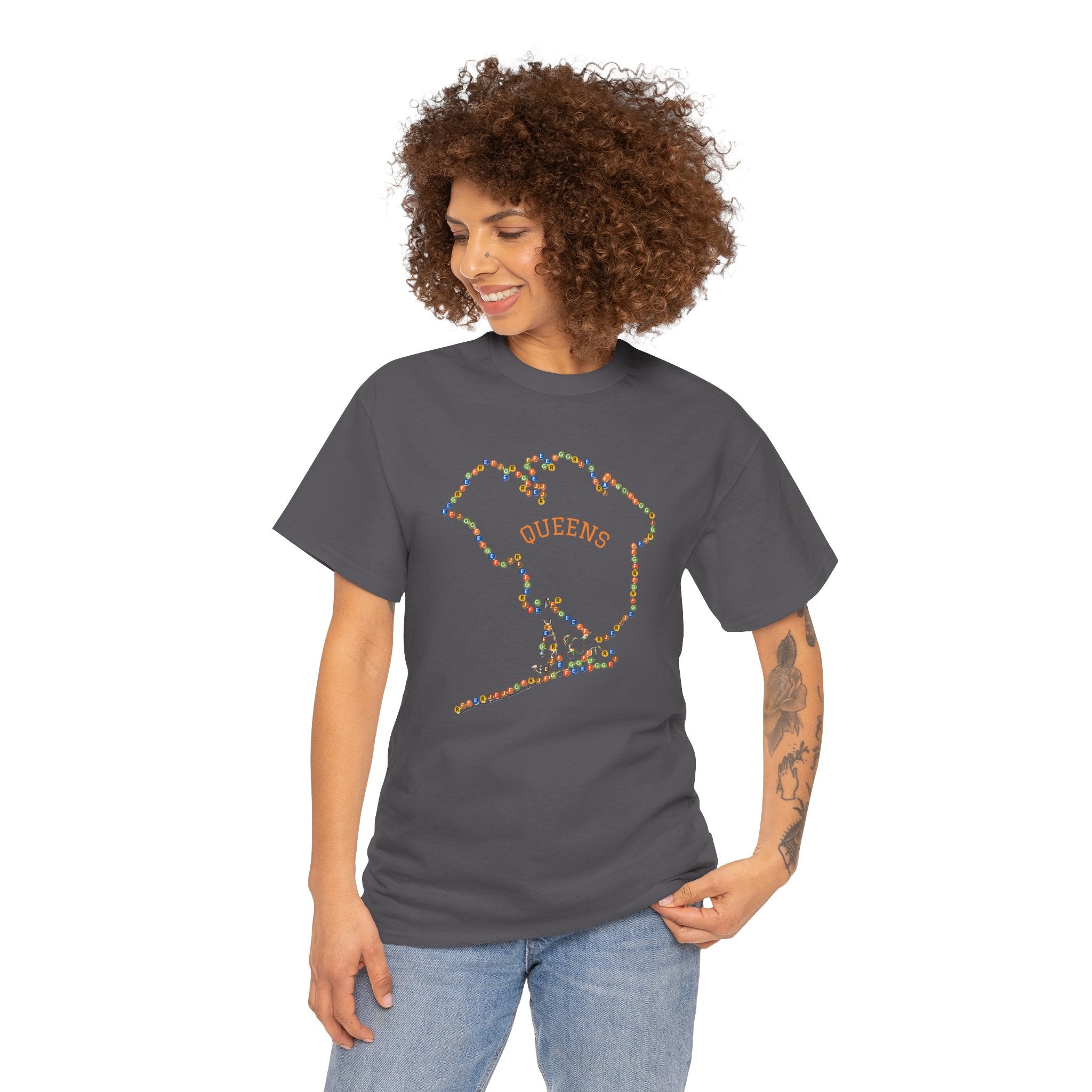Queens Map Subway Signs T-Shirt | NYC Subway Tee