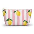 Little Italy Amalfi Pink and White with Lemon Tile Pouch —  T-Bottom Travel Bag