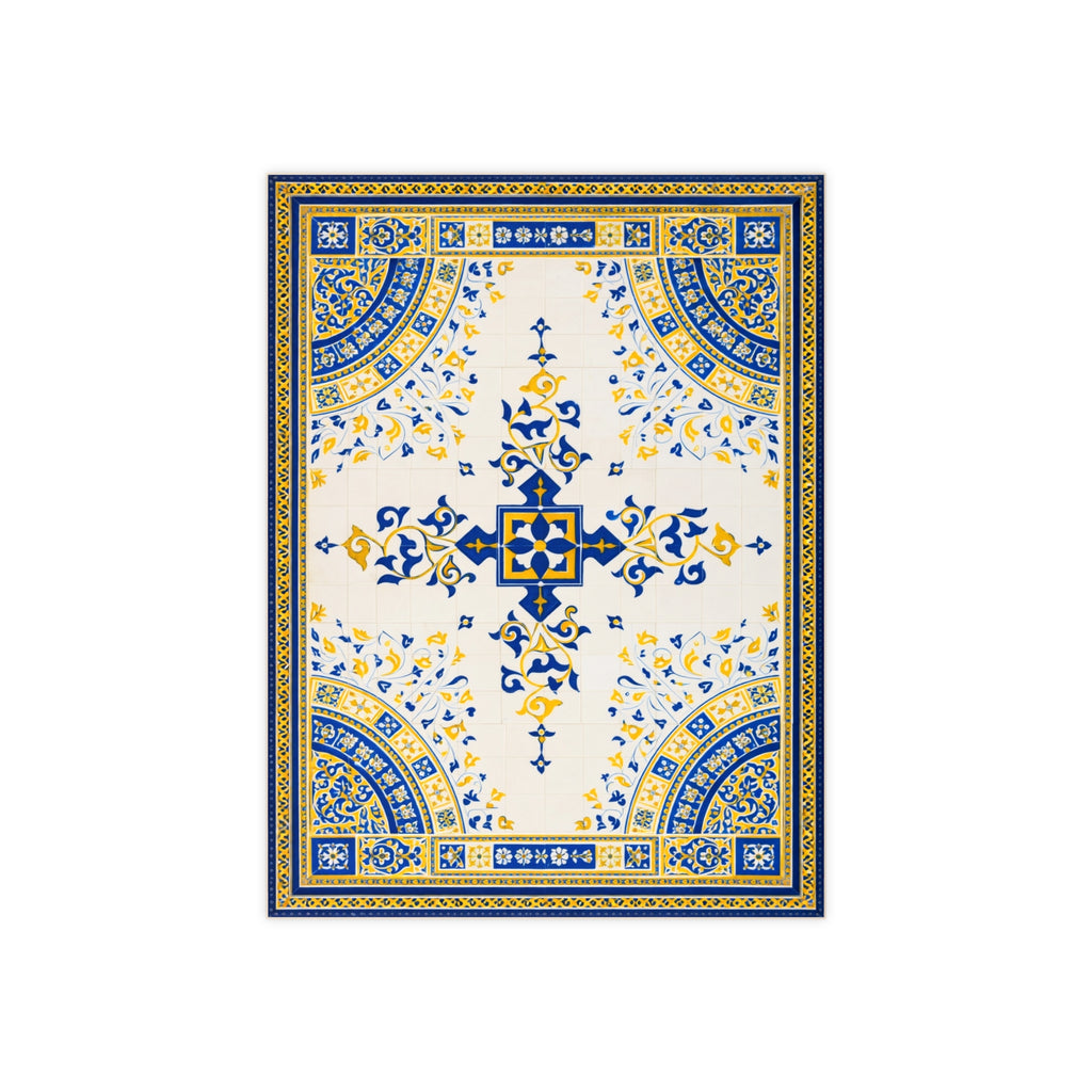 Bethesda Fountain Ceramic Kitchen Backsplash Tile | Central Park Bethesda Terrace Arcade Decorative 6" x 8" Shower Bath Tile