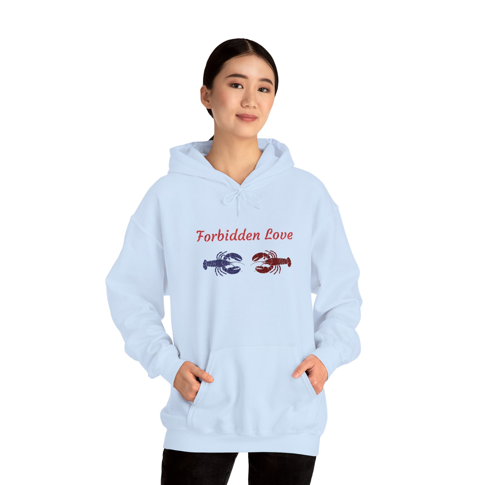 Hamptons Forbidden Love Hoodie — Lobster Romeo and Juliet Pullover