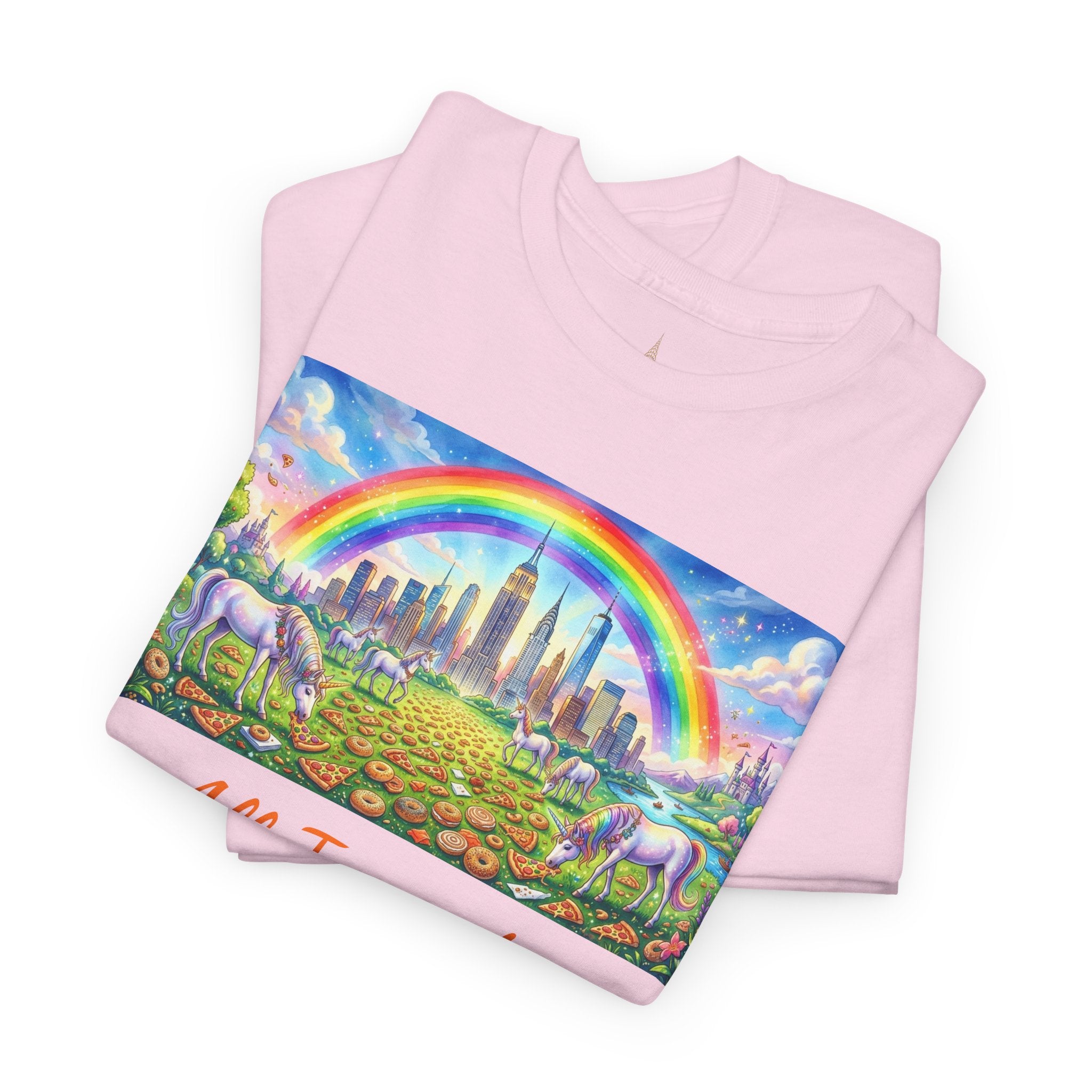 NYC Skyscrapers and Carbs T-Shirt | New York Is a Fairy Tale City Tee