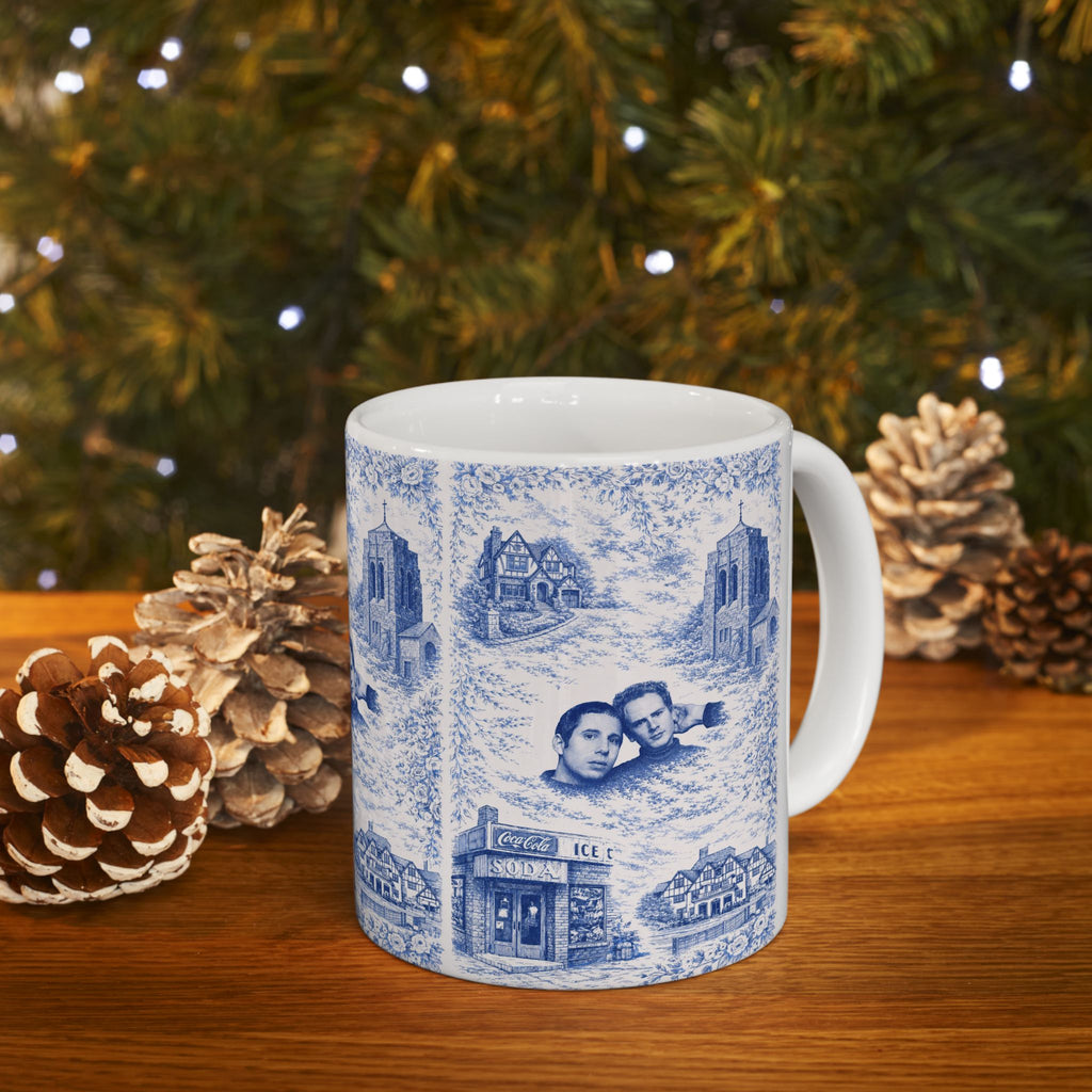 Forest Hills Blue Toile De Jouy Mug | Queens Chinoiserie