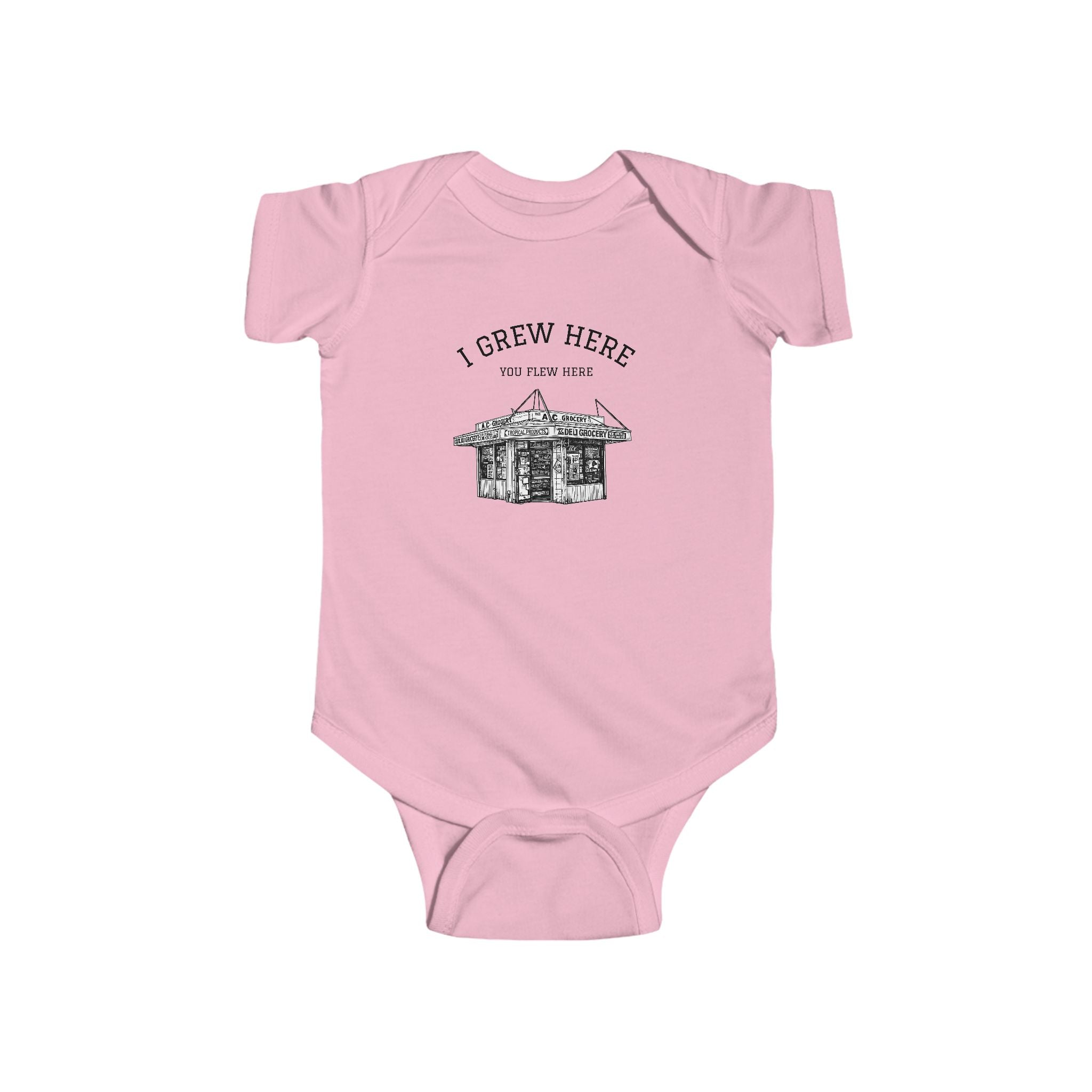 Bodega Baby Bodysuit | I Grew Here You Flew Here baby onesie