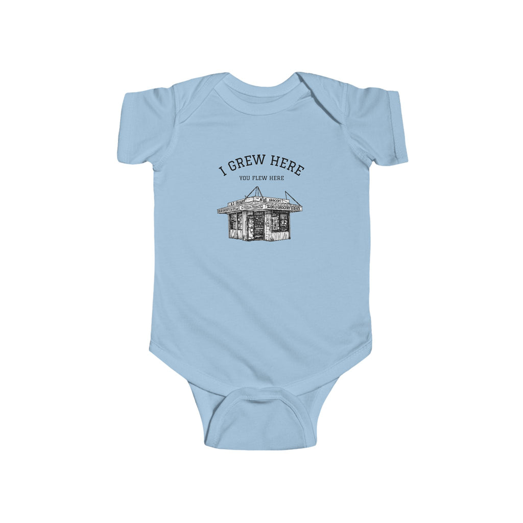 Bodega Baby Bodysuit | I Grew Here You Flew Here baby onesie
