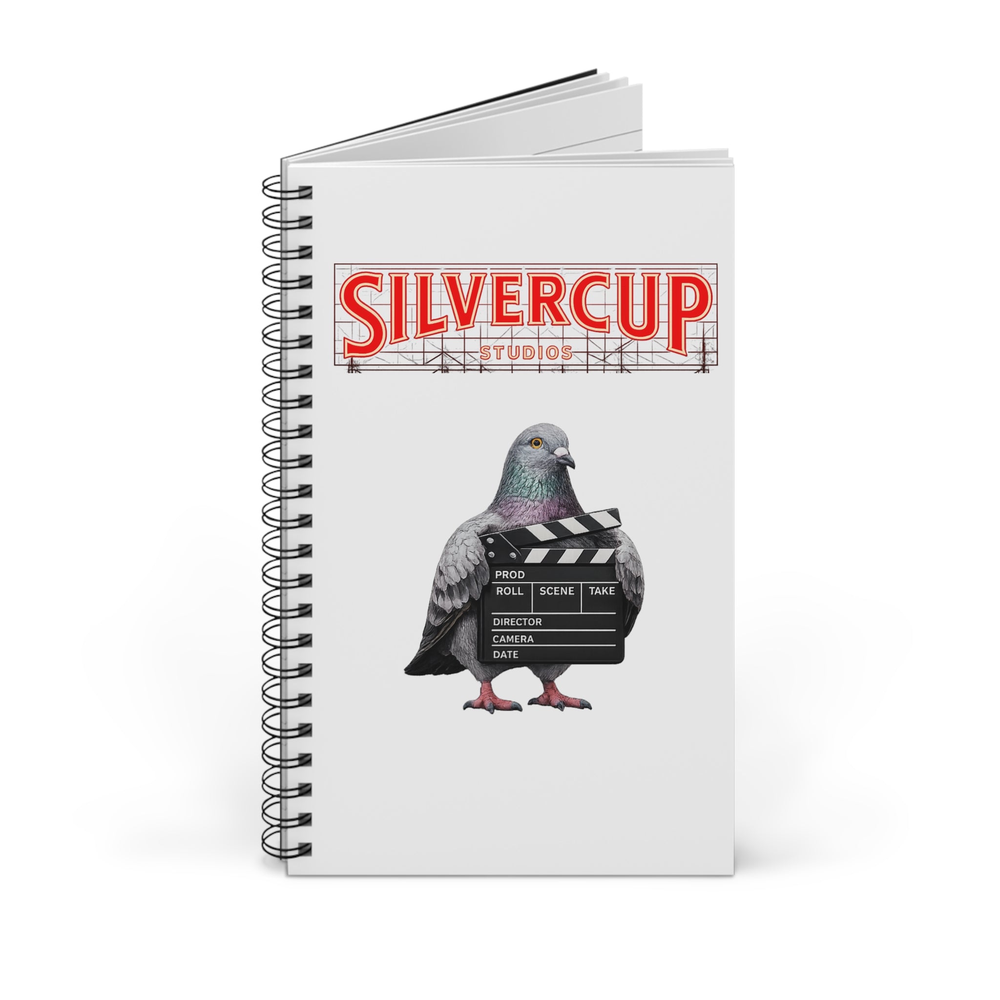 Customizable Long Island City NYC Pigeon Spiral Journal | Filmmaker Bird Lovers Notebook