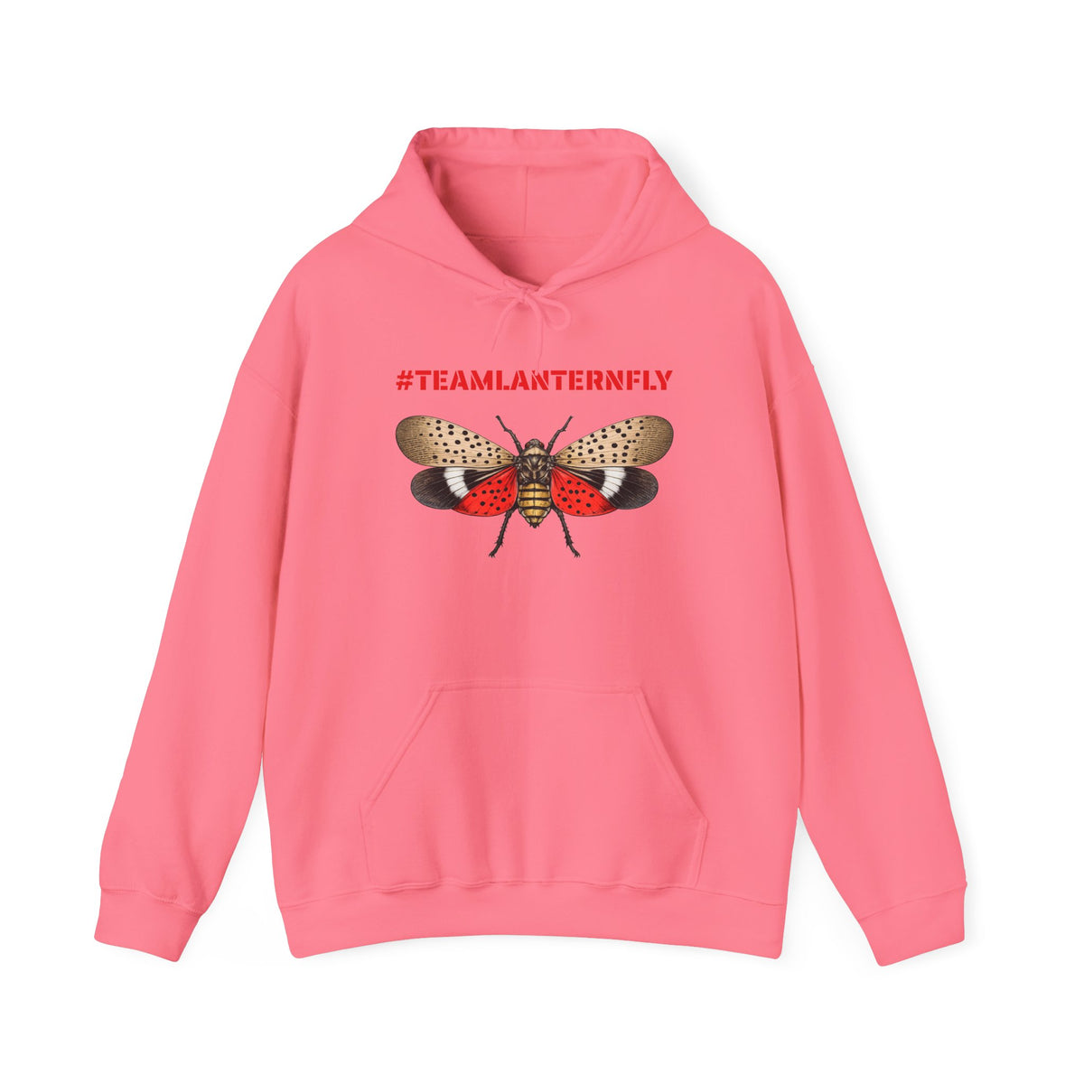 NYC Spotted Lanternfly Hoodie — Team Lanternfly Hooded Pullover Sweatshirt