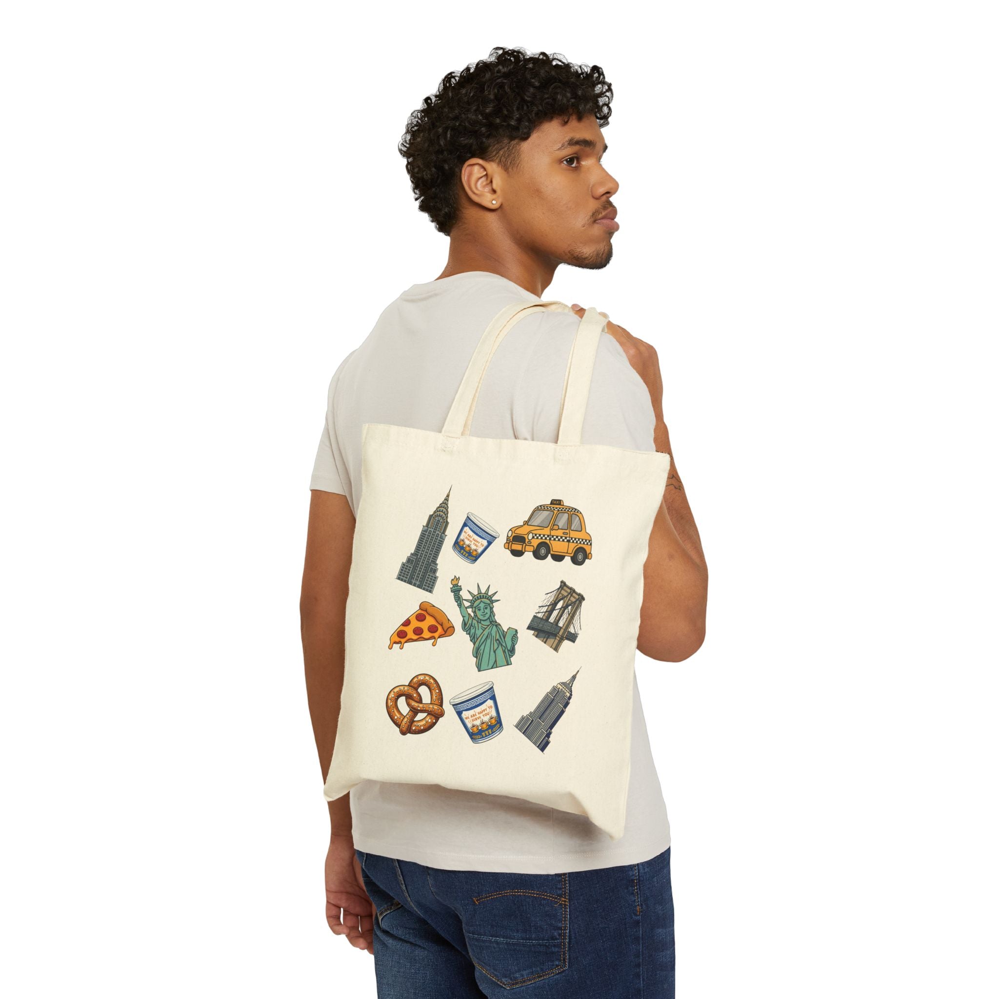 New York City Icons Subway Tote Bag | NYC Travel Souvenir Tote