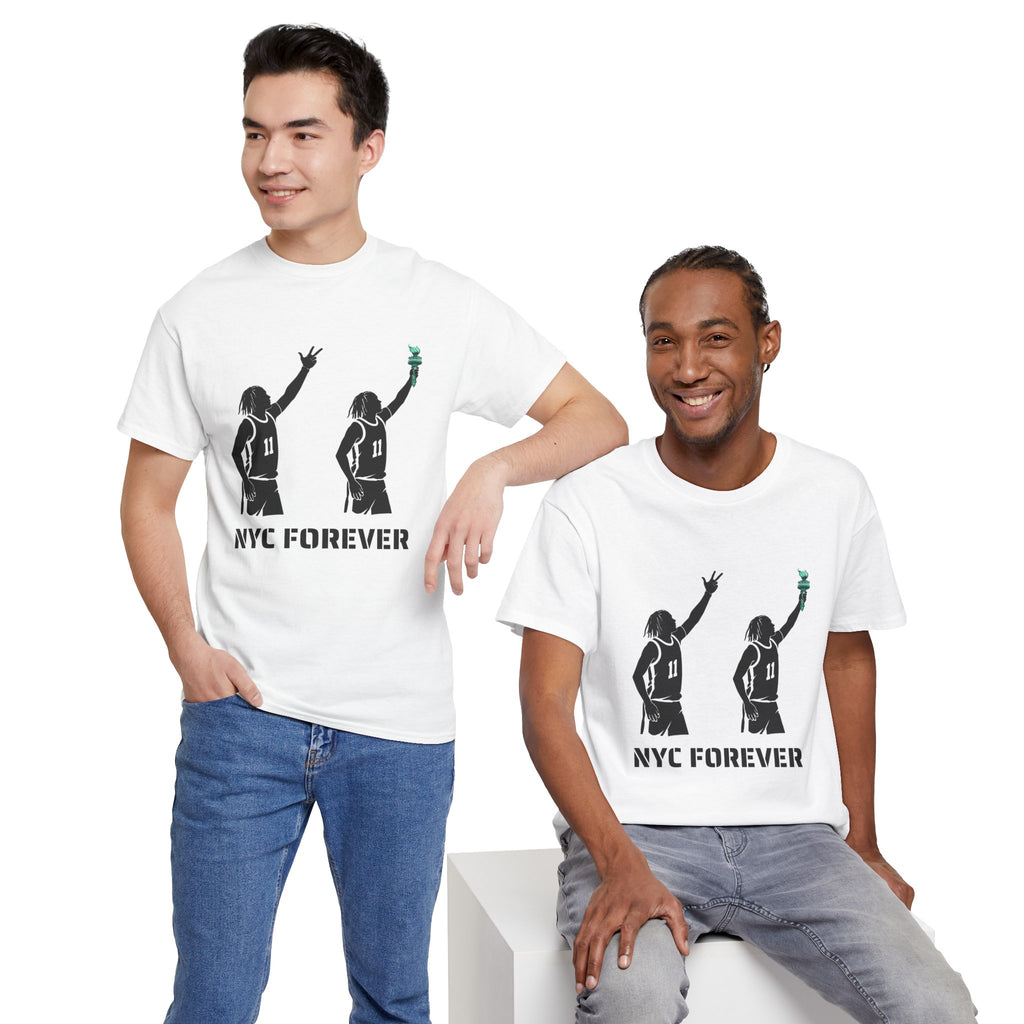 New York Basketball Jalen Brunson Tee | NYC Icons Statue of Liberty T-shirt