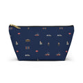 Icons of DUMBO Navy Blue Accessory Pouch — T-Bottom Makeup Bag