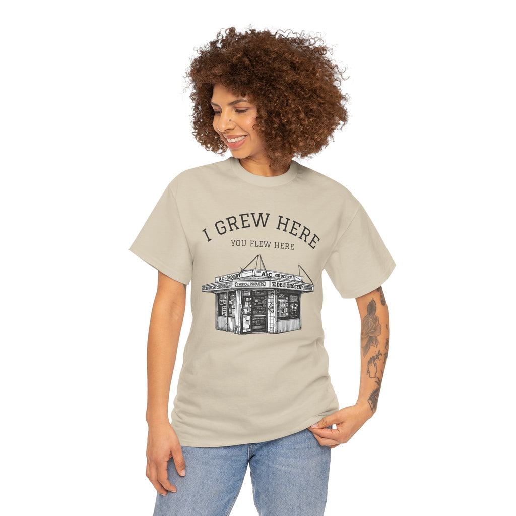 Bodega T-Shirt | New York I Grew Here You Flew Here Tee