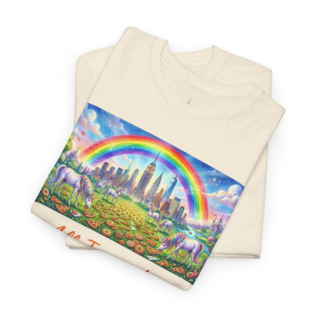 NYC Skyscrapers and Carbs T-Shirt | New York Is a Fairy Tale City Tee