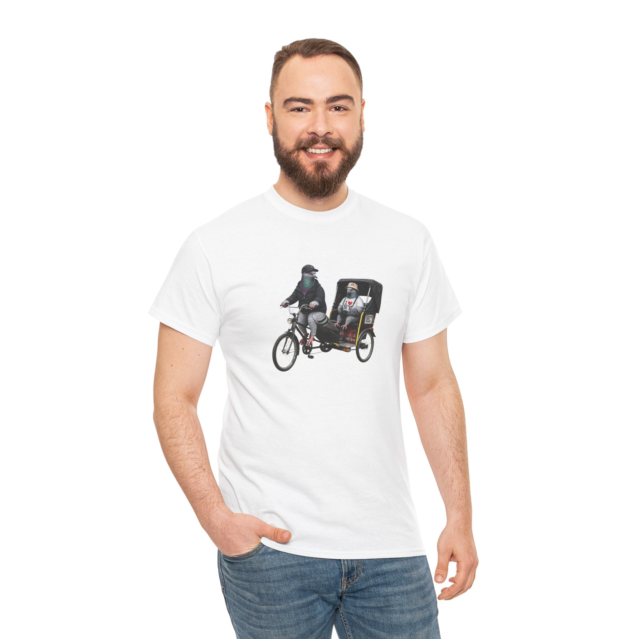 Customizable Times Square NYC Pigeon T-Shirt | Baseball Fan Tee