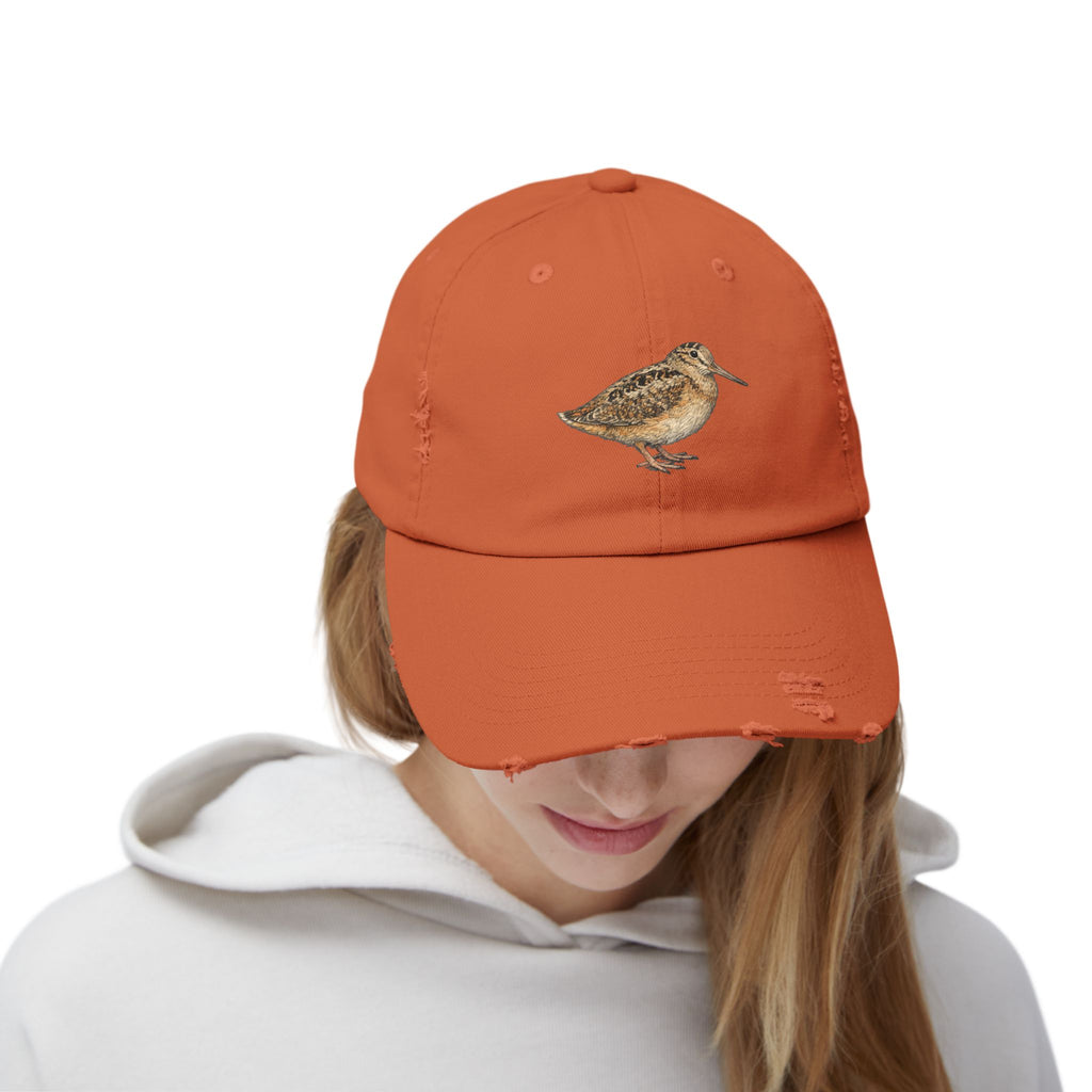 Bryant Park American Woodcock Distressed Cap — Nature Hat for Bird Lovers
