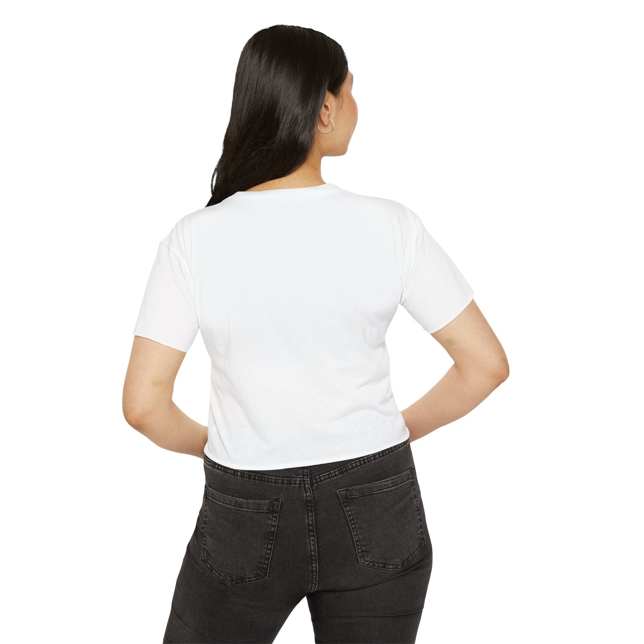 Astoria New York Crop Top T-shirt — Santorini-inspired Queens Tee