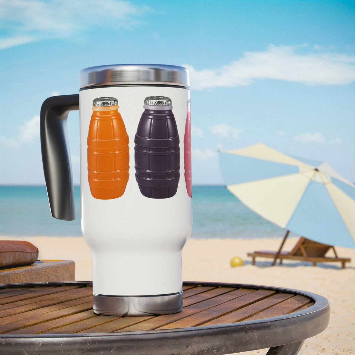 NYC Bodega Quarter Water Insulated Travel Mug – Nostalgic New York Drink Water Bottle (14oz)