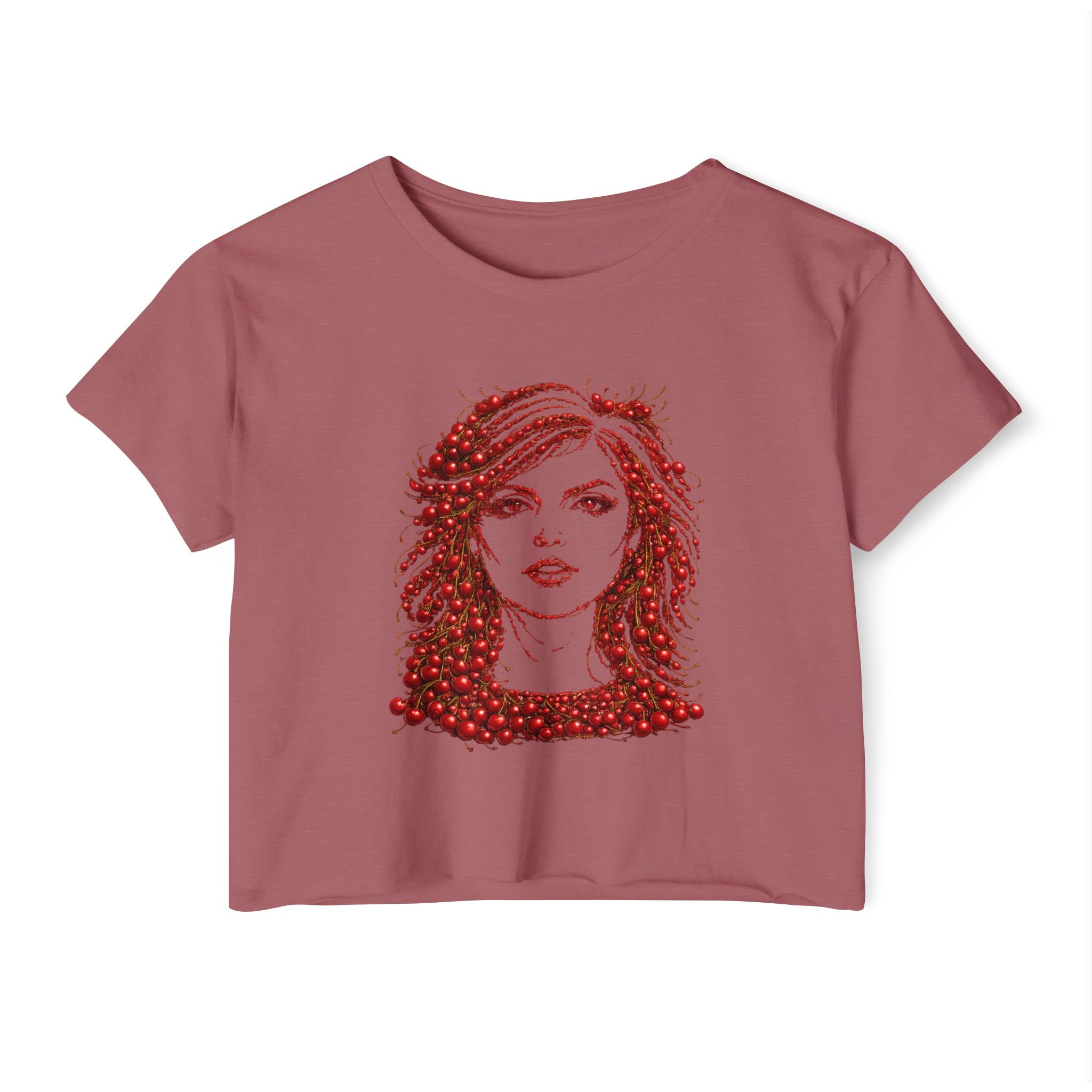 Cherry Debbie Harry Crop Top T-shirt   Music Tee