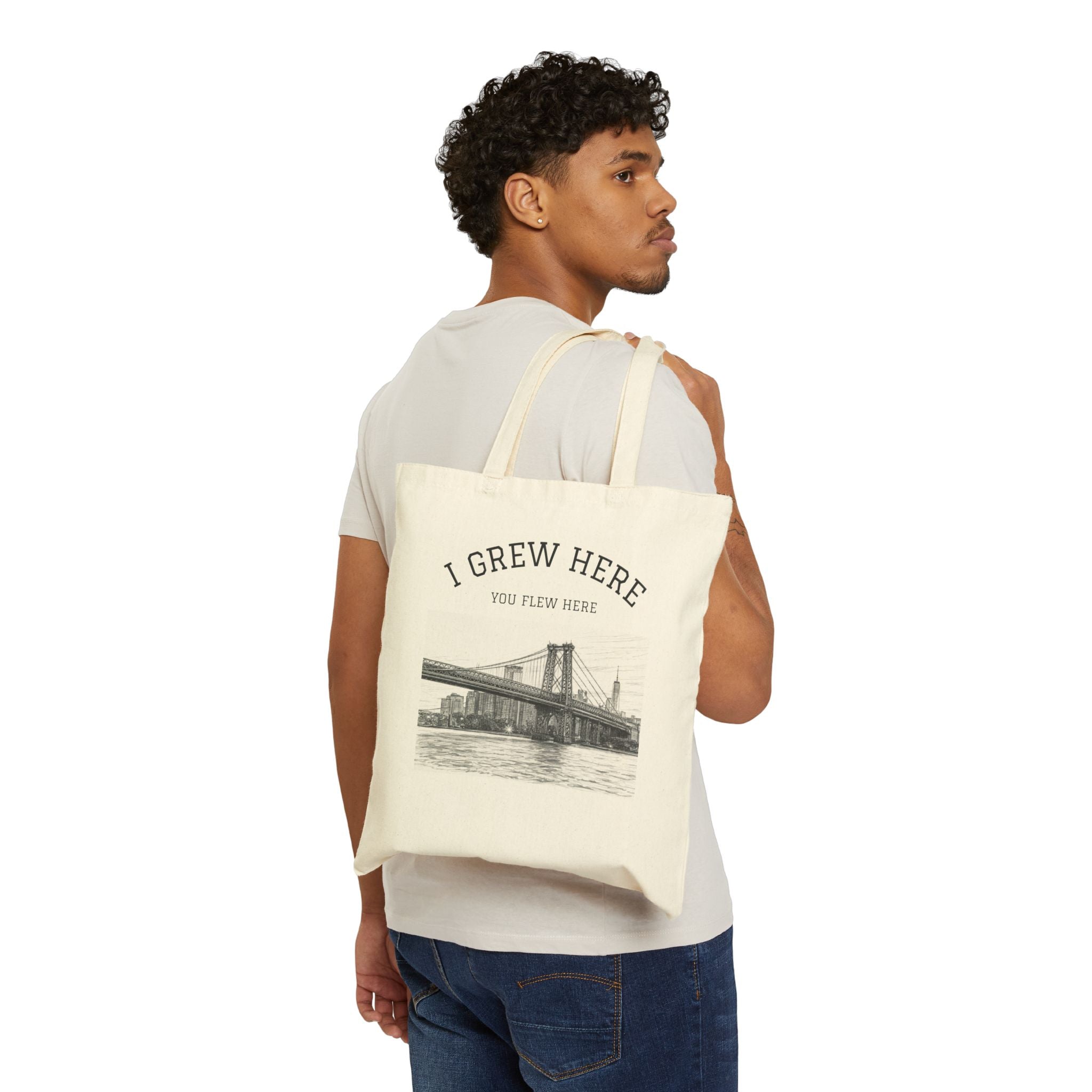 Williamsburg Bridge Bag | I Grew Here You Flew Here NYC Tote Bag