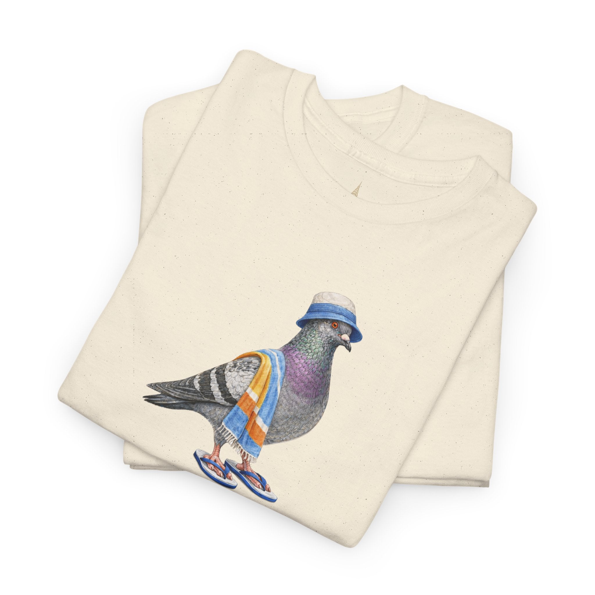 Customizable Coney Island NYC Pigeon T-Shirt | Beach Bum Tee