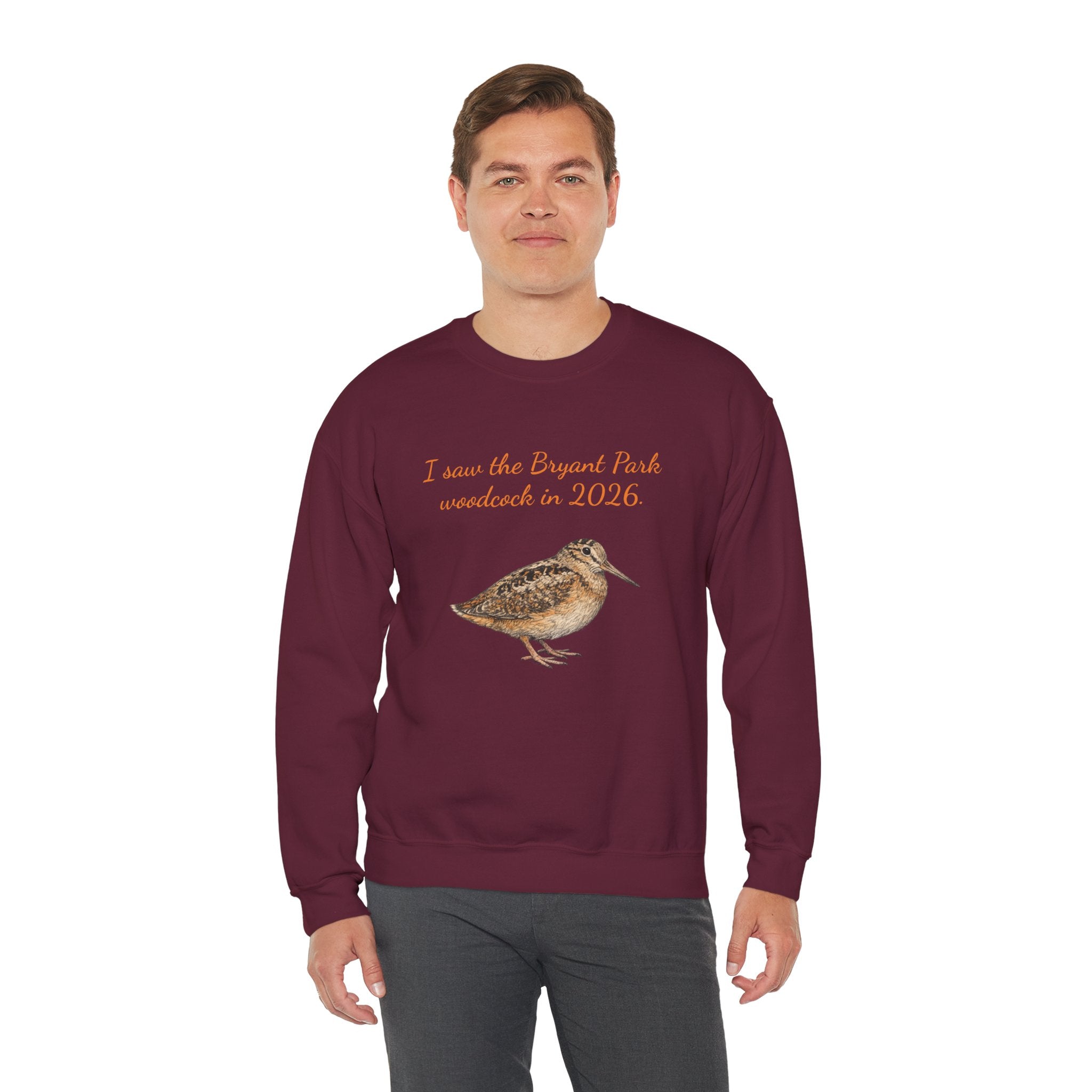 Bryant Park American Woodcock Sweatshirt | NYC Bird Lover Sweater