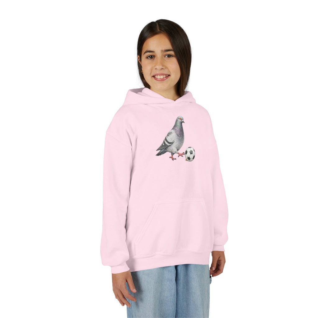 Sudadera con capucha personalizable de paloma de Corona NYC para niños | Sudadera con capucha para niños amantes de las aves y jugadores de fútbol de Nueva York