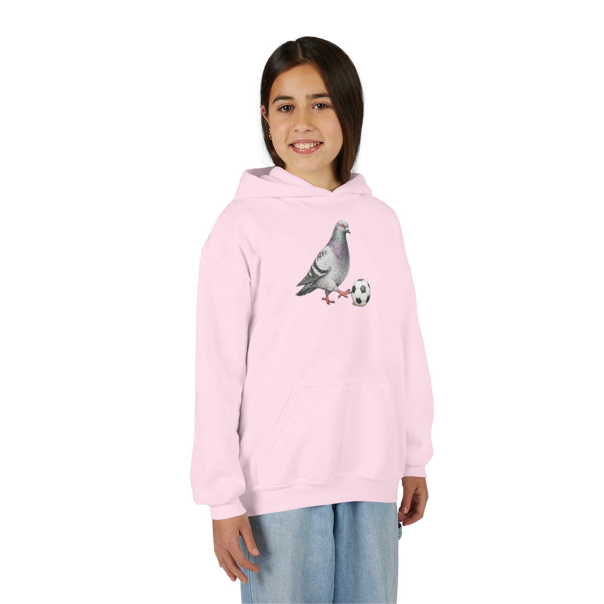 Sudadera con capucha personalizable de paloma de Corona NYC para niños | Sudadera con capucha para niños amantes de las aves y jugadores de fútbol de Nueva York