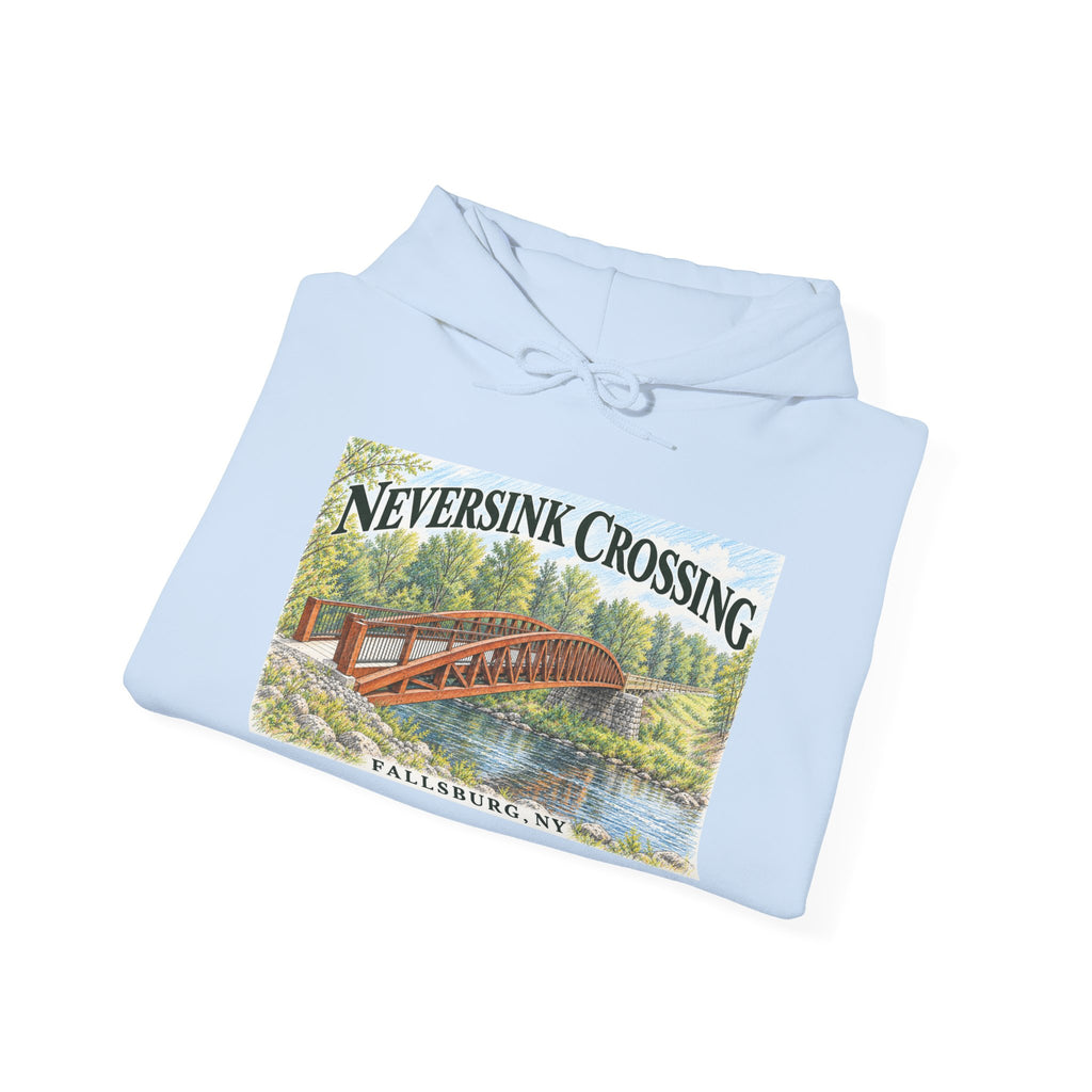 Neversink Crossing Fallsburg Catskills Upstate New York Pullover Hoodie