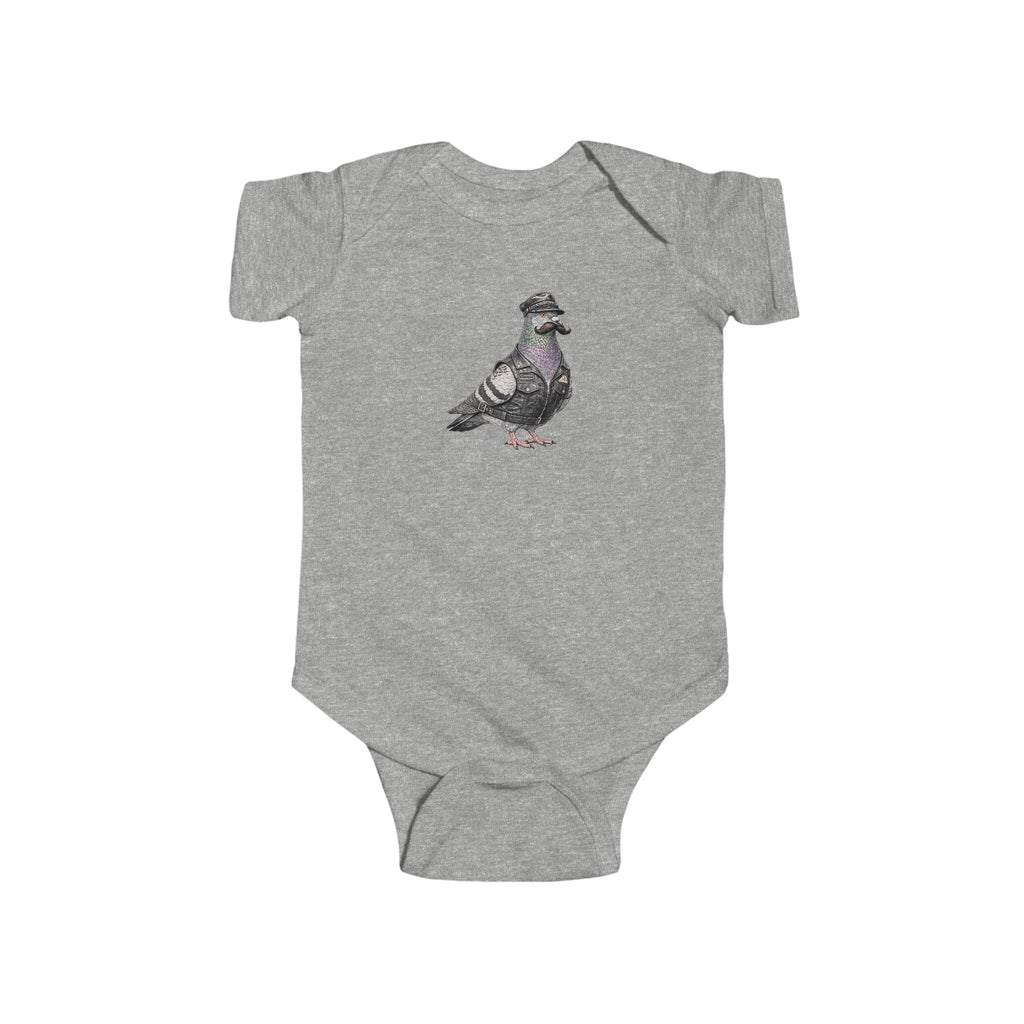 Customizable Chelsea NYC Pigeon Baby Onesie | New Yorker Reveal Infant Bodysuit