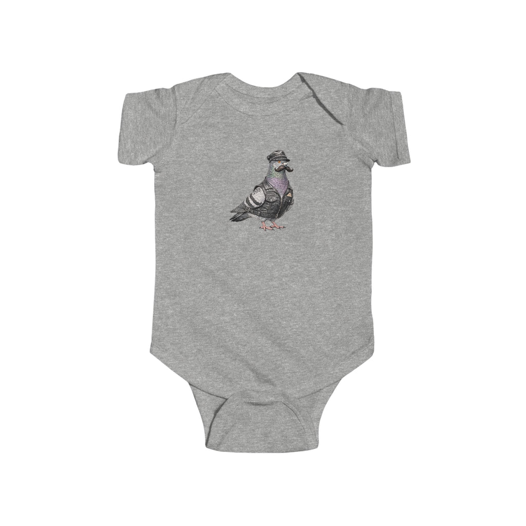 Customizable Chelsea NYC Pigeon Baby Onesie | New Yorker Reveal Infant Bodysuit