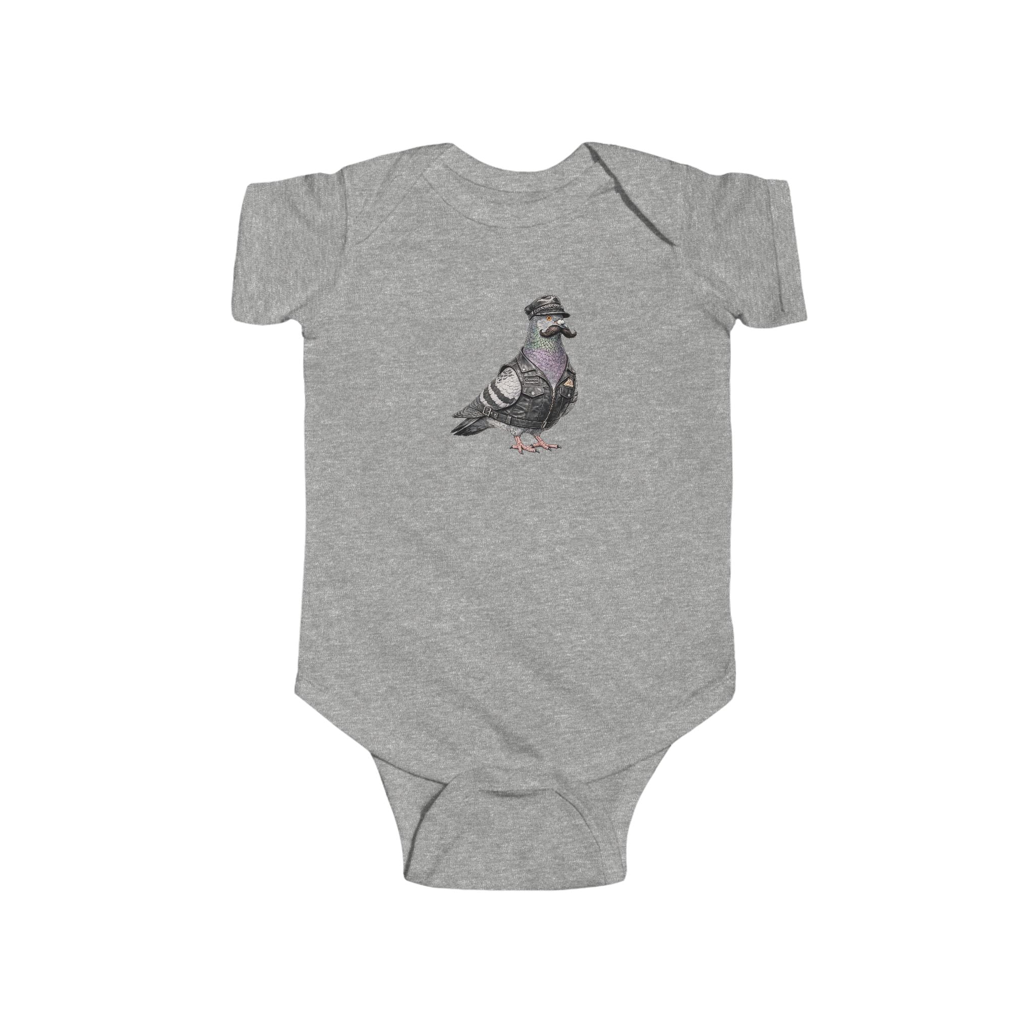 Customizable Chelsea NYC Pigeon Baby Onesie | New Yorker Reveal Infant Bodysuit