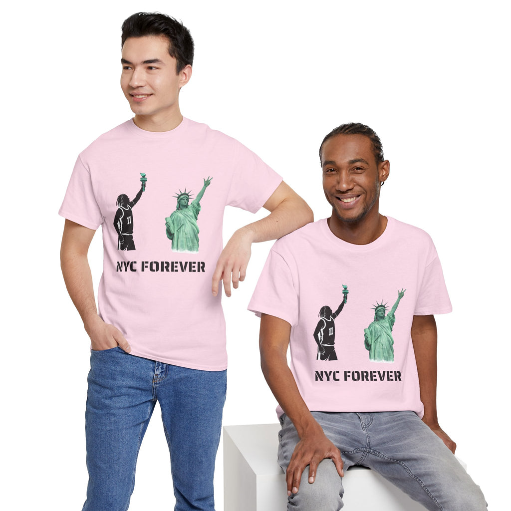New York Forever Basketball Tee | Jalen Brunson Statue of Liberty T-Shirt