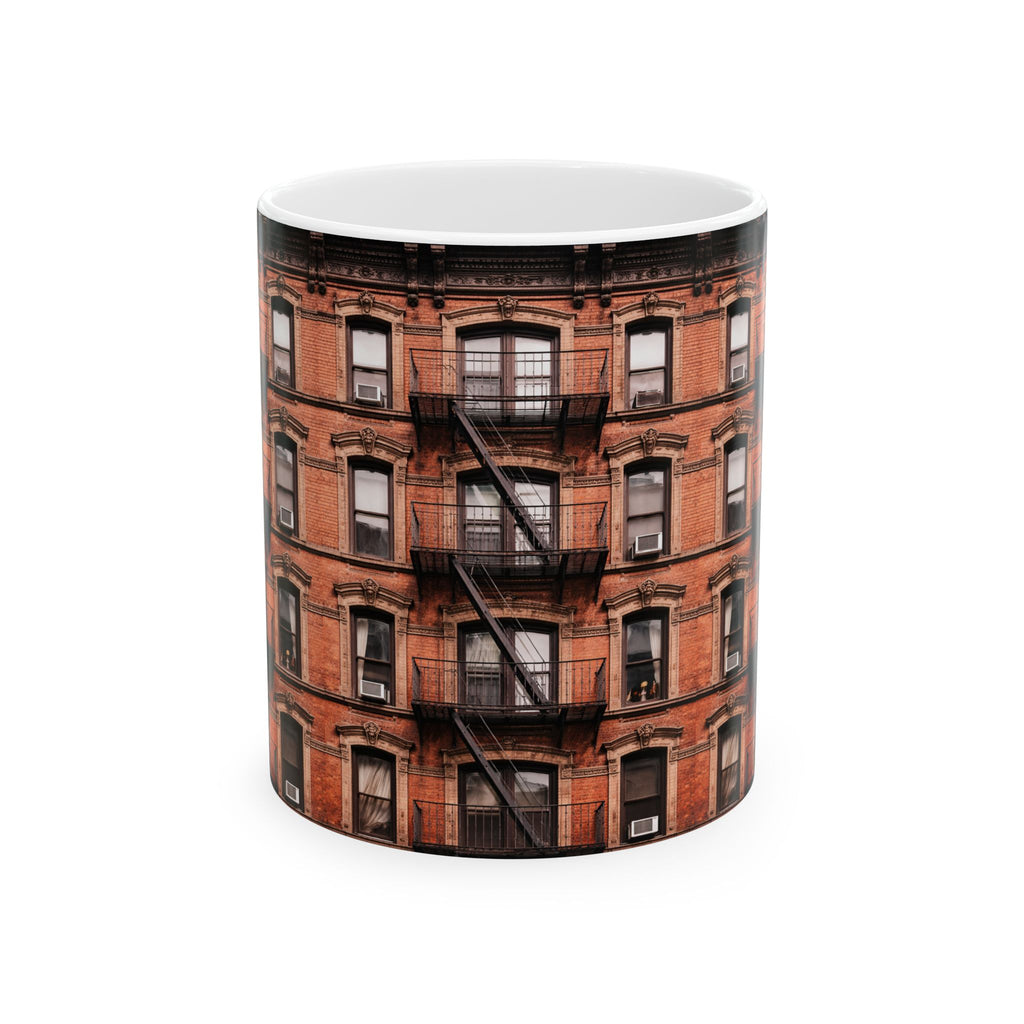 Lower East Side Tenement Building Mug | NYC Architecture Building Ceramic Mug