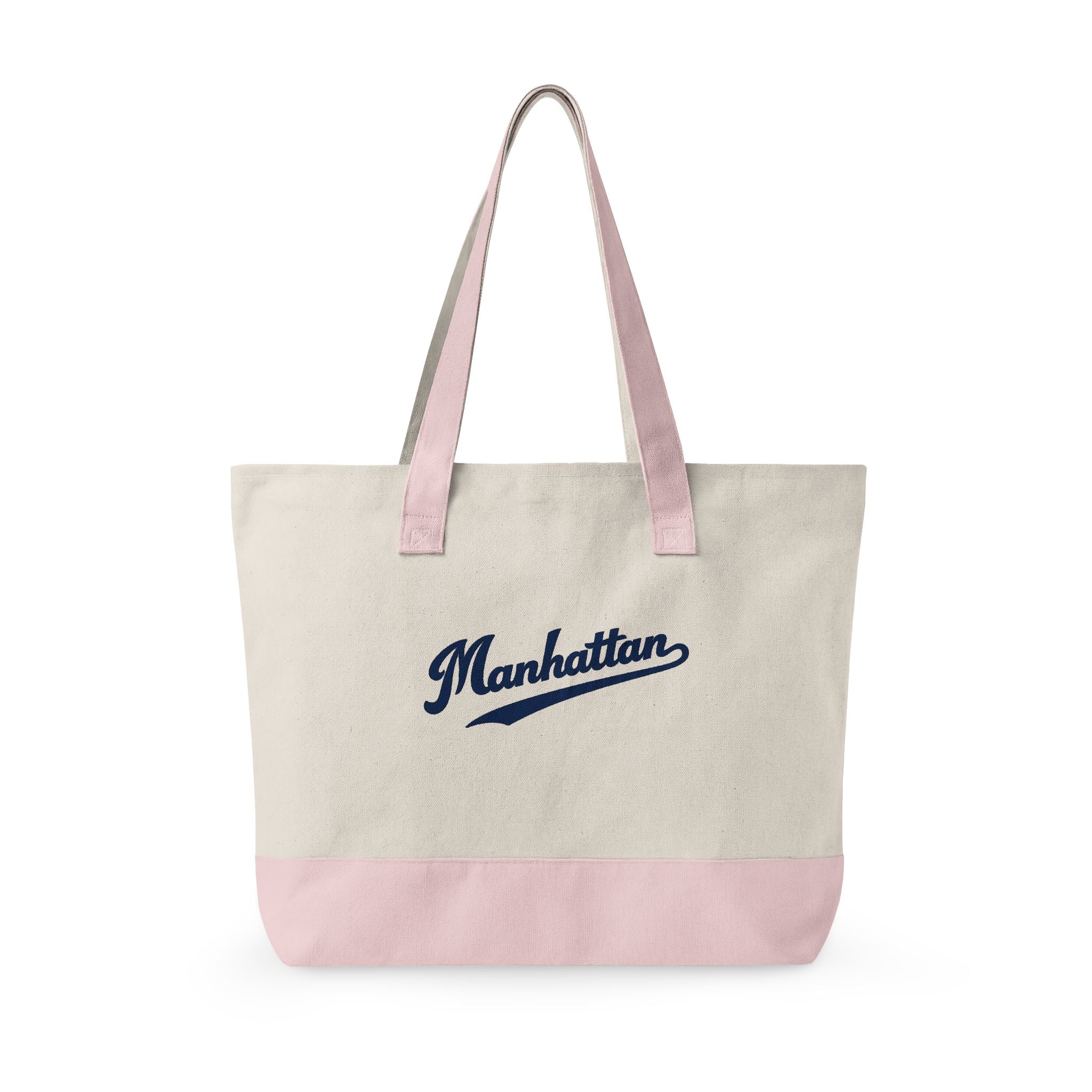 Manhattan Canvas Tote — Zippered Market Bag
