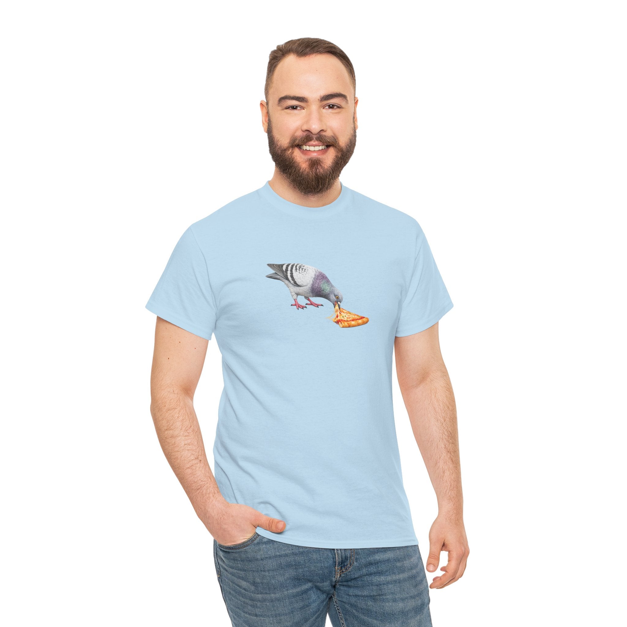 Customizable Little Italy NYC Pigeon T-Shirt | New York Pizza Lover Tee