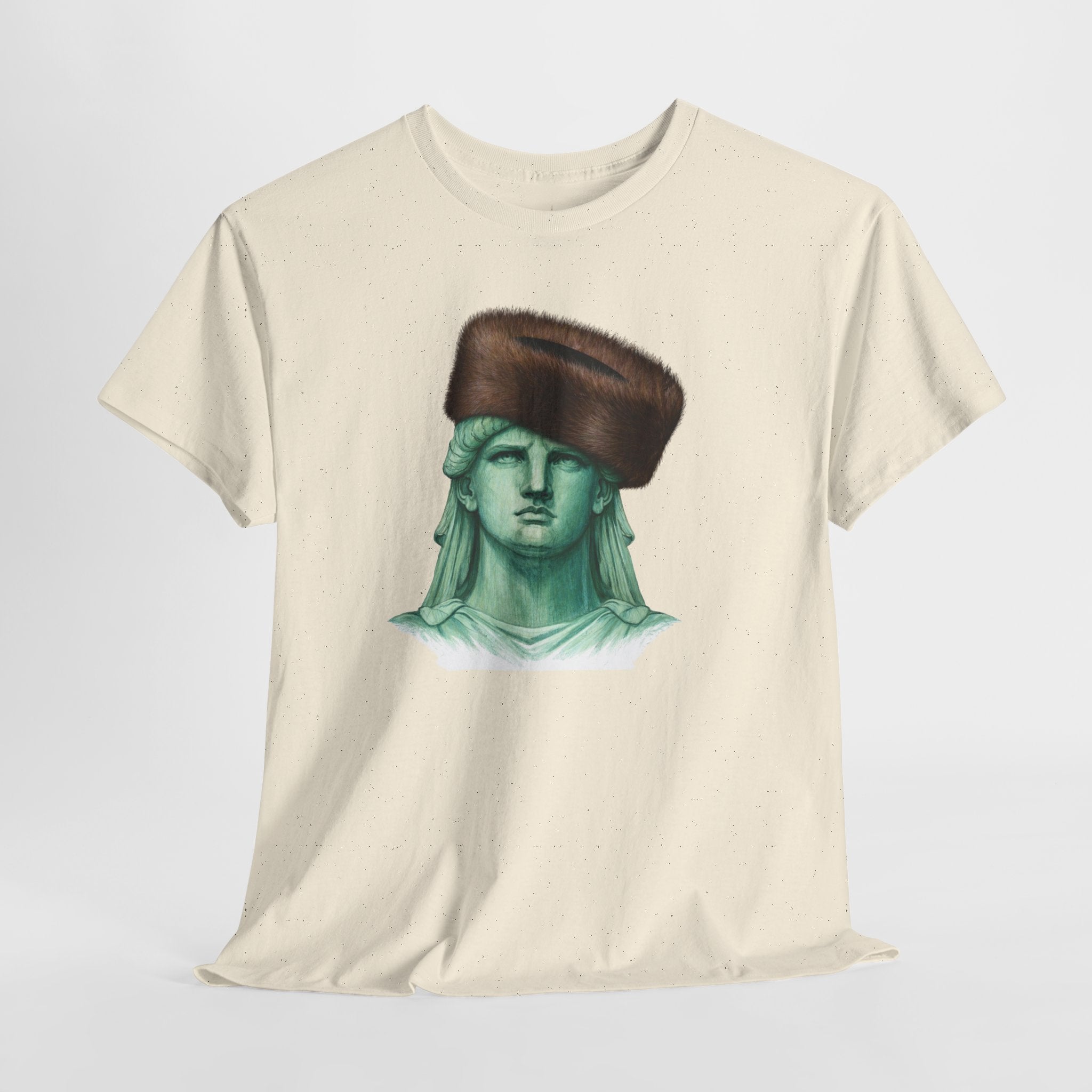 Statue of Liberty Crowned with Shtreimel T-Shirt | NYC Statue Tee