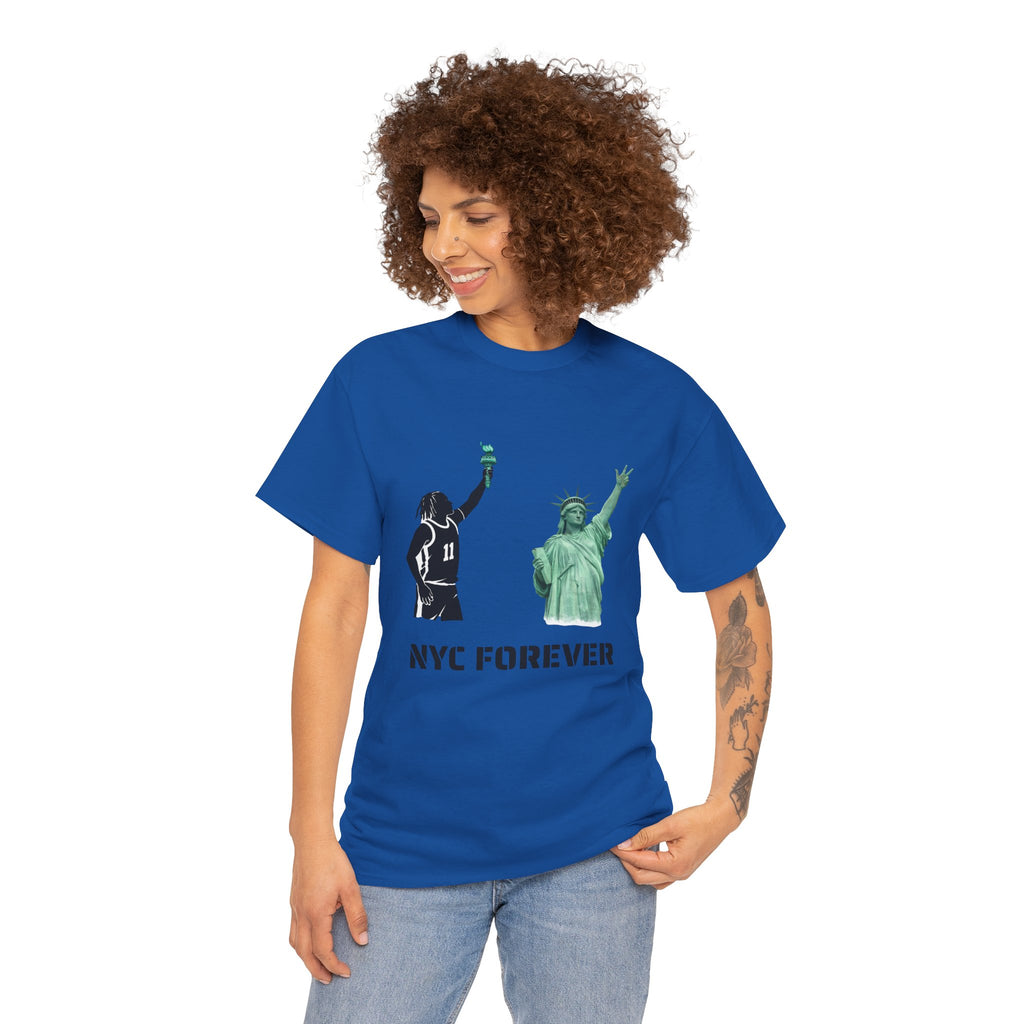 New York Forever Basketball Tee | Jalen Brunson Statue of Liberty T-Shirt